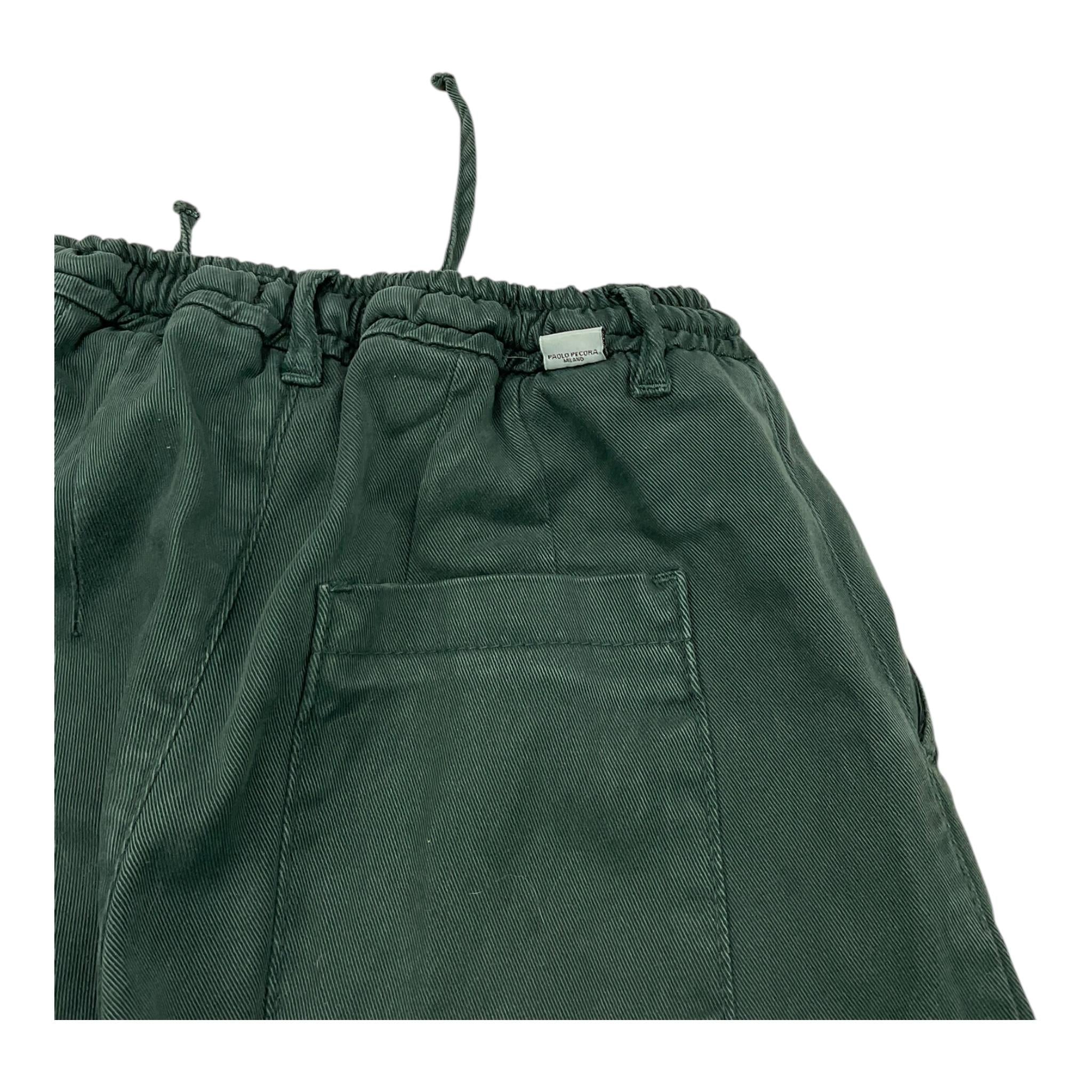 PAOLO PECORA bermuda tinta unita con elastico in vita Verde per Bambino PP4160 VERDE PAOLO PECORA
