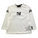 JOHN RICHMOND shirt girocollo tinta unita con stampa in contrasto Bianco per Neonato RIA25098TS BIANCO JOHN RICHMOND