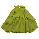LE COCONNE abito manica lunga tinta unita Verde per Neonata LCN18997 VERDE LE COCONNE