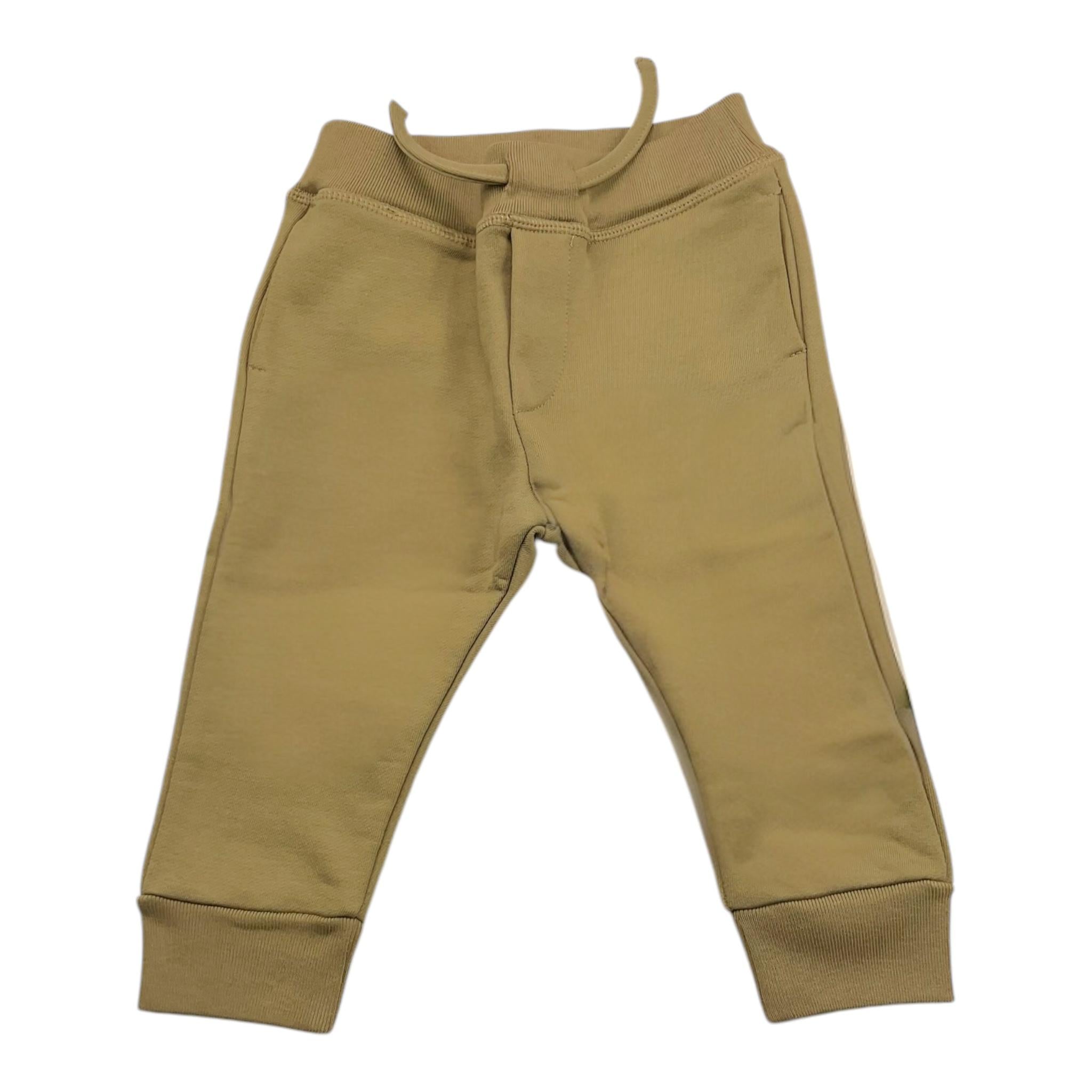 DSQUARED2 pantalone modello tuta tinta unita con elastico in vita Fango per Neonato DQ2507 FANGO DSQUARED2