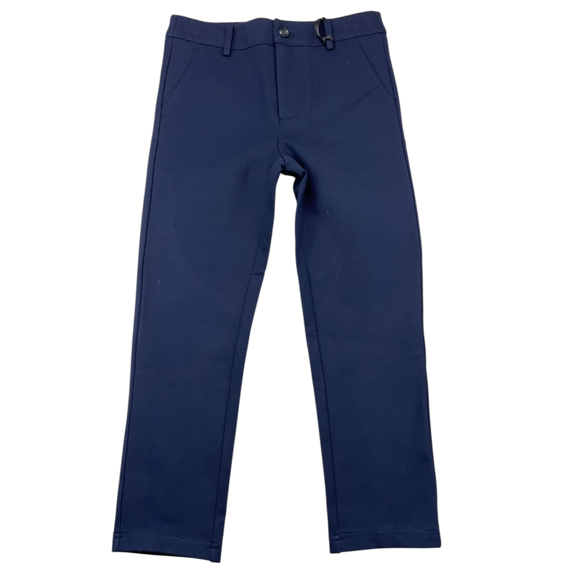 TRUSSARDI pantalone tinta unita con girvita egolabile Blu per Bambino TBA25126PA BLU TRUSSARDI