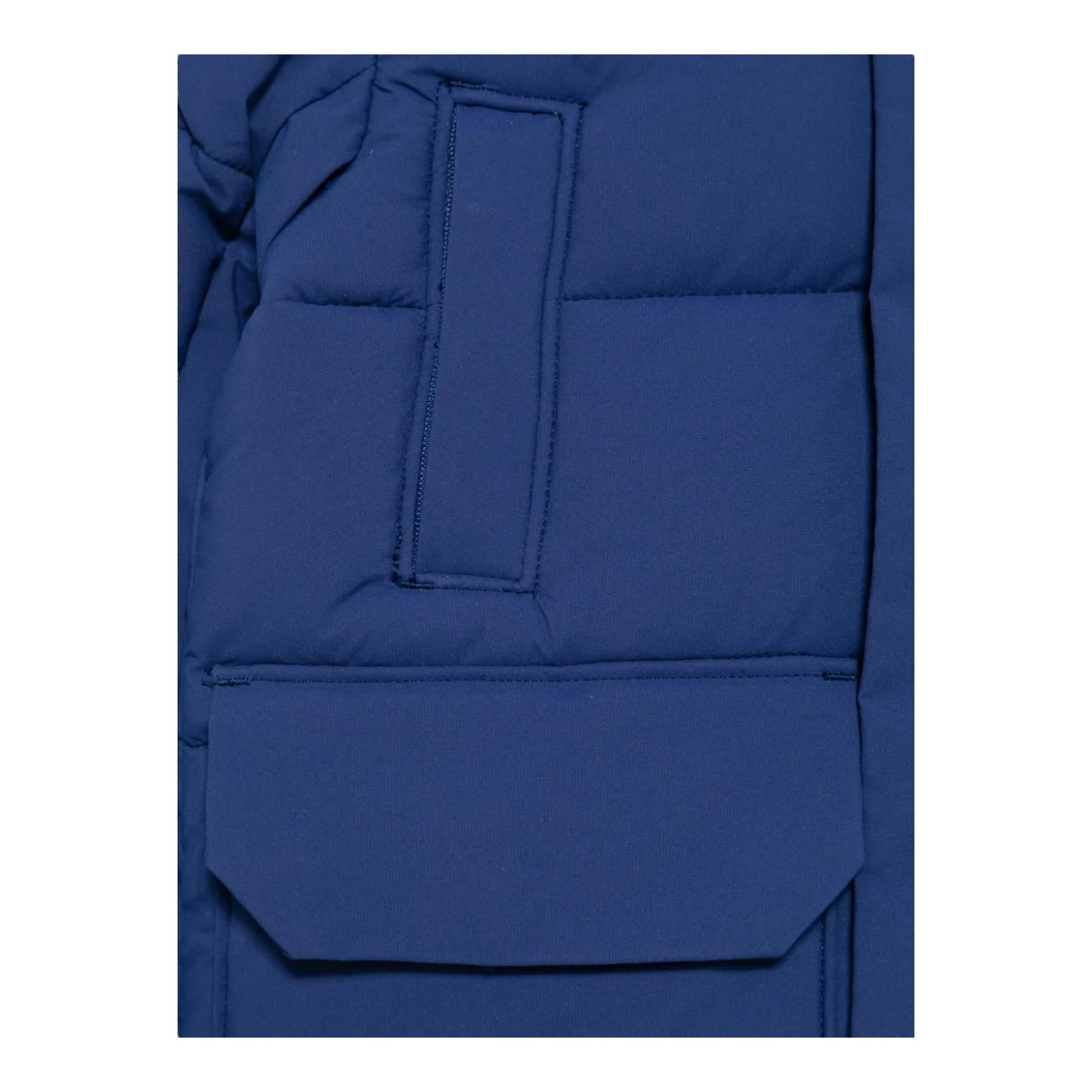SAVE THE DUCK giubbino tinta unita con cappuccio Blu per Bambino P41866B BLU SAVE THE DUCK