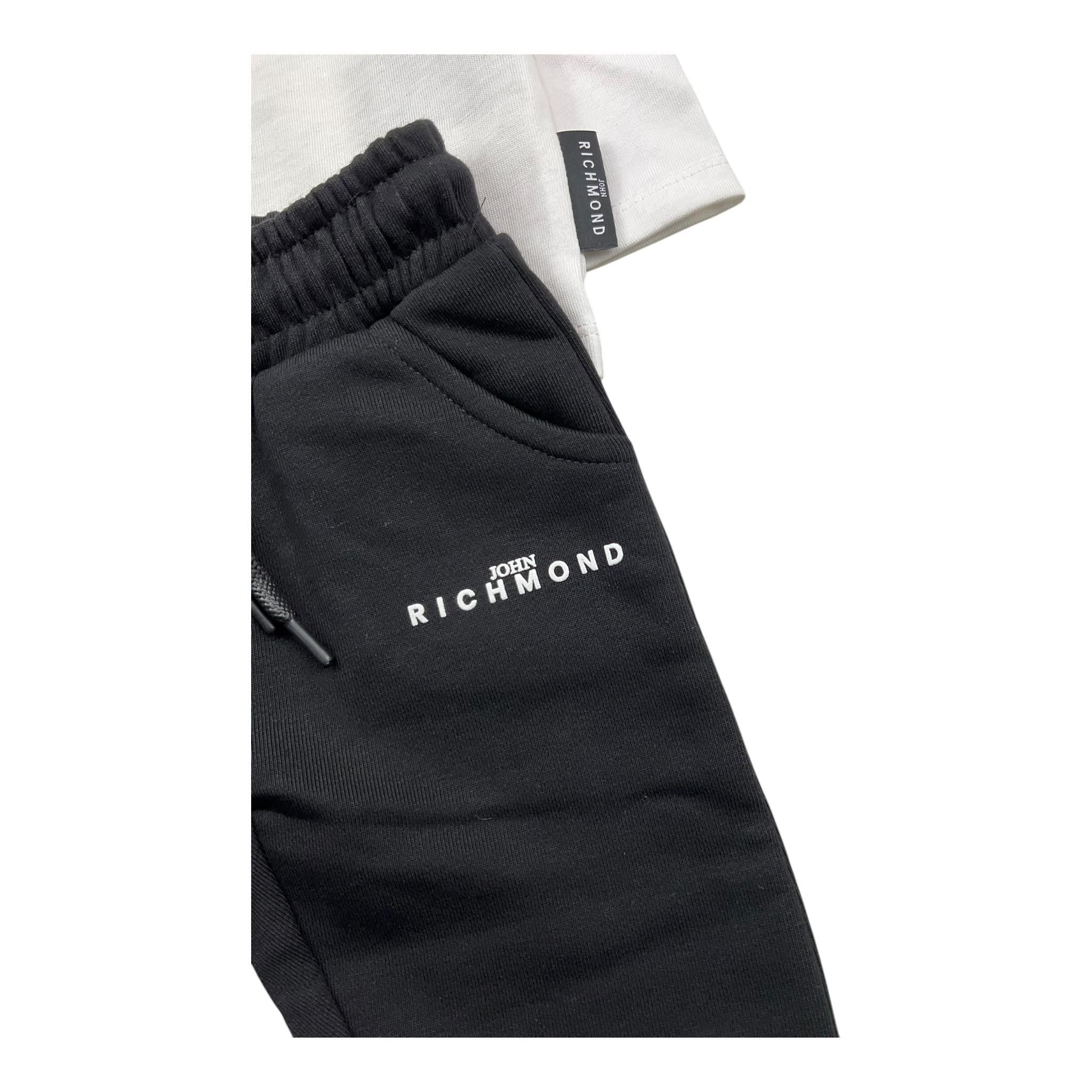 JOHN RICHMOND completo 2pz bicolore shirt-pantalone Bianco/nero per Neonato RIA25001CJ BIANCO/NERO JOHN RICHMOND