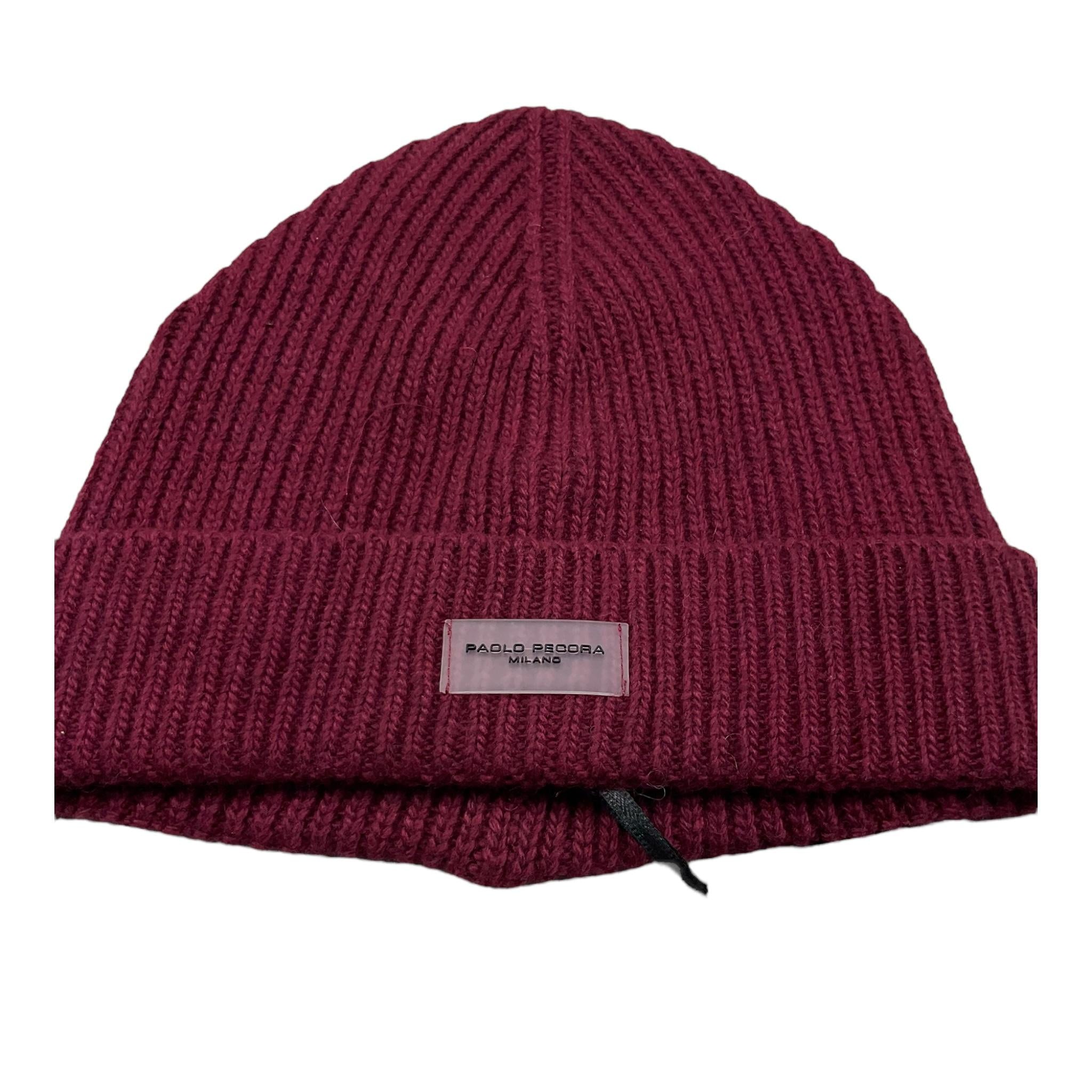 PAOLO PECORA cappello tinta unita con logo Rosso per Bambino PP4162 ROSSO PAOLO PECORA