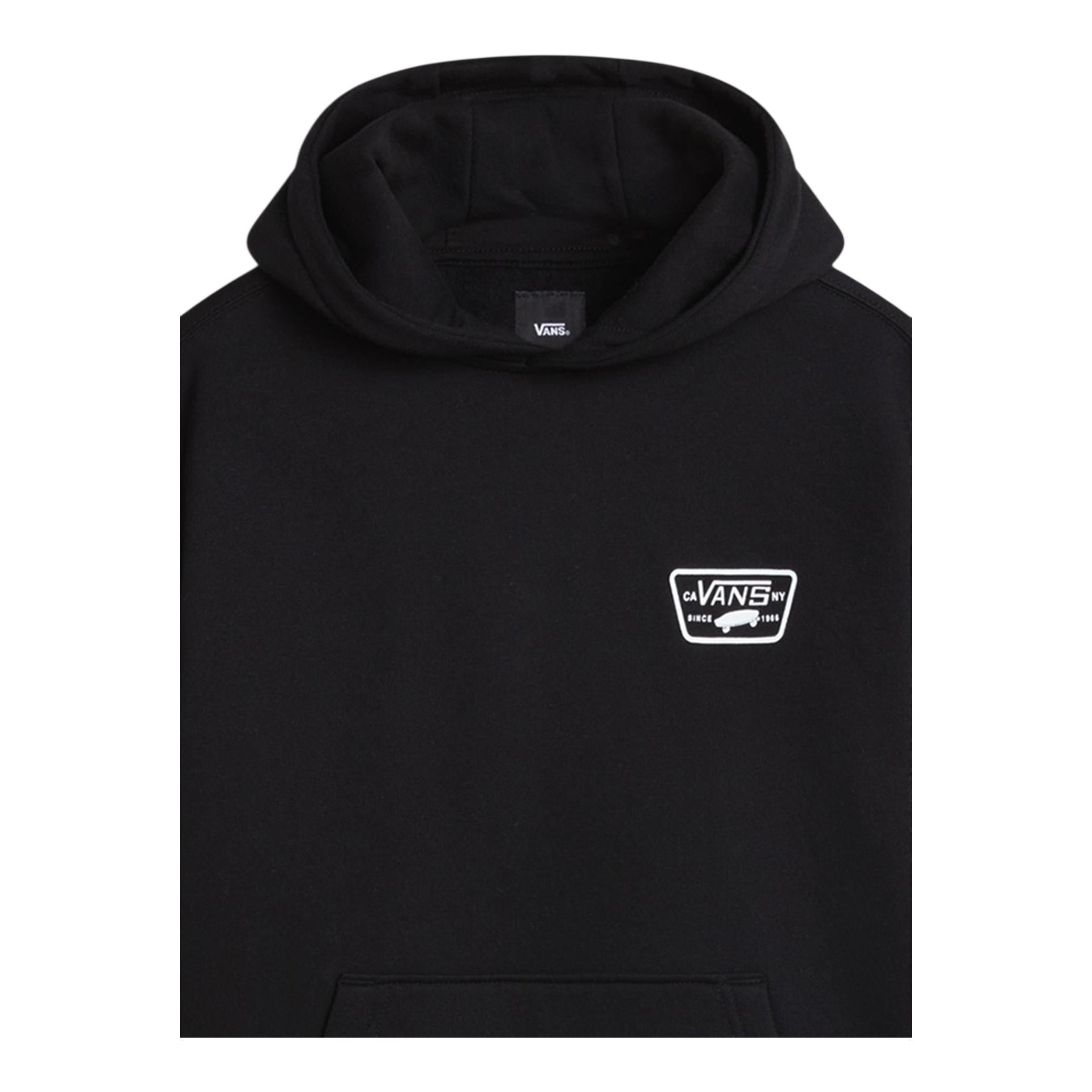 VANS felpa chiusa con cappuccio e stampa logo Nero per Bambino VN000JBEBLK1X NERO VANS