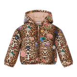 ROBERTO CAVALLI giubbino fantasia maculata con cappuccio Beige per Neonata TJT402 BEIGE ROBERTO CAVALLI