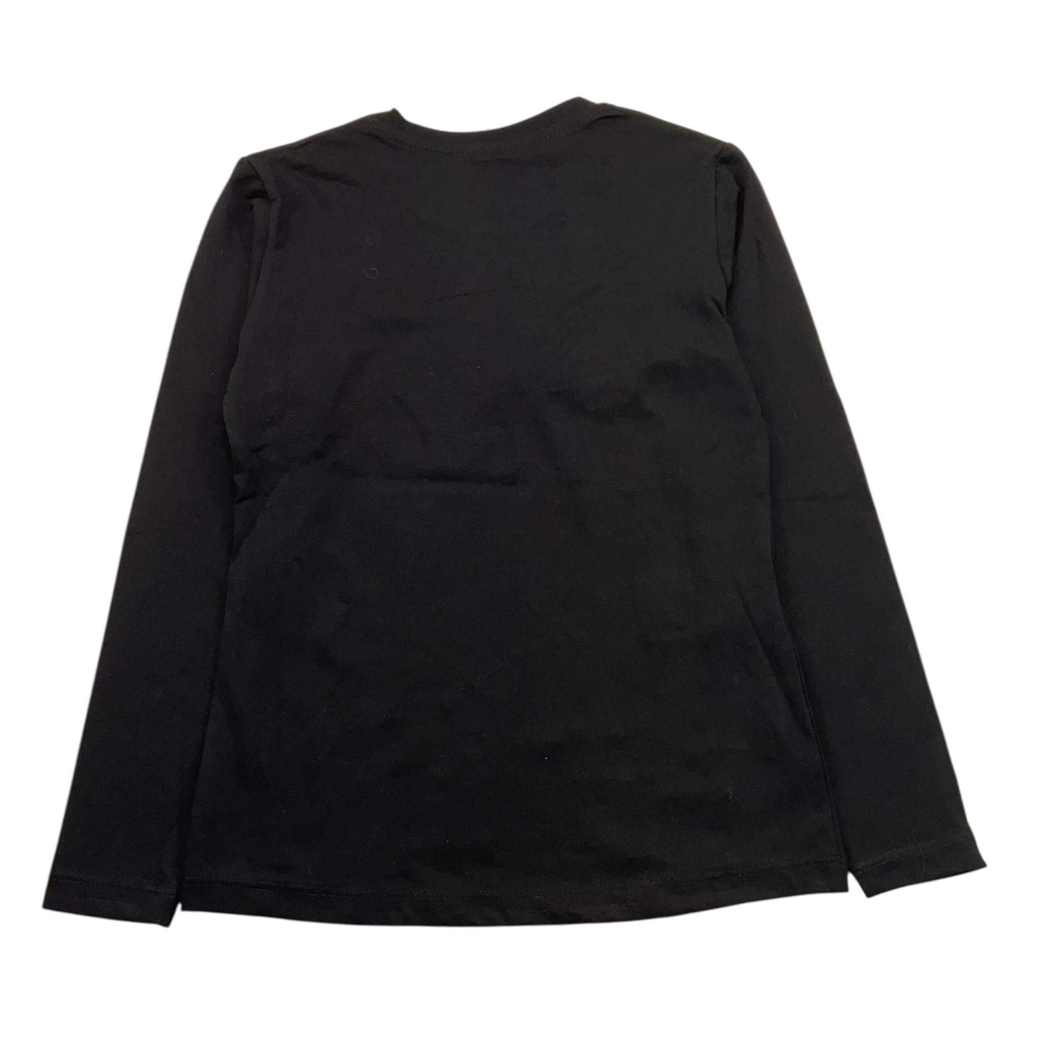 MARC ELLIS shirt girocollo tinta unita con brillantini Nero per Bambina JMJTS15510 NERO MARC ELLIS