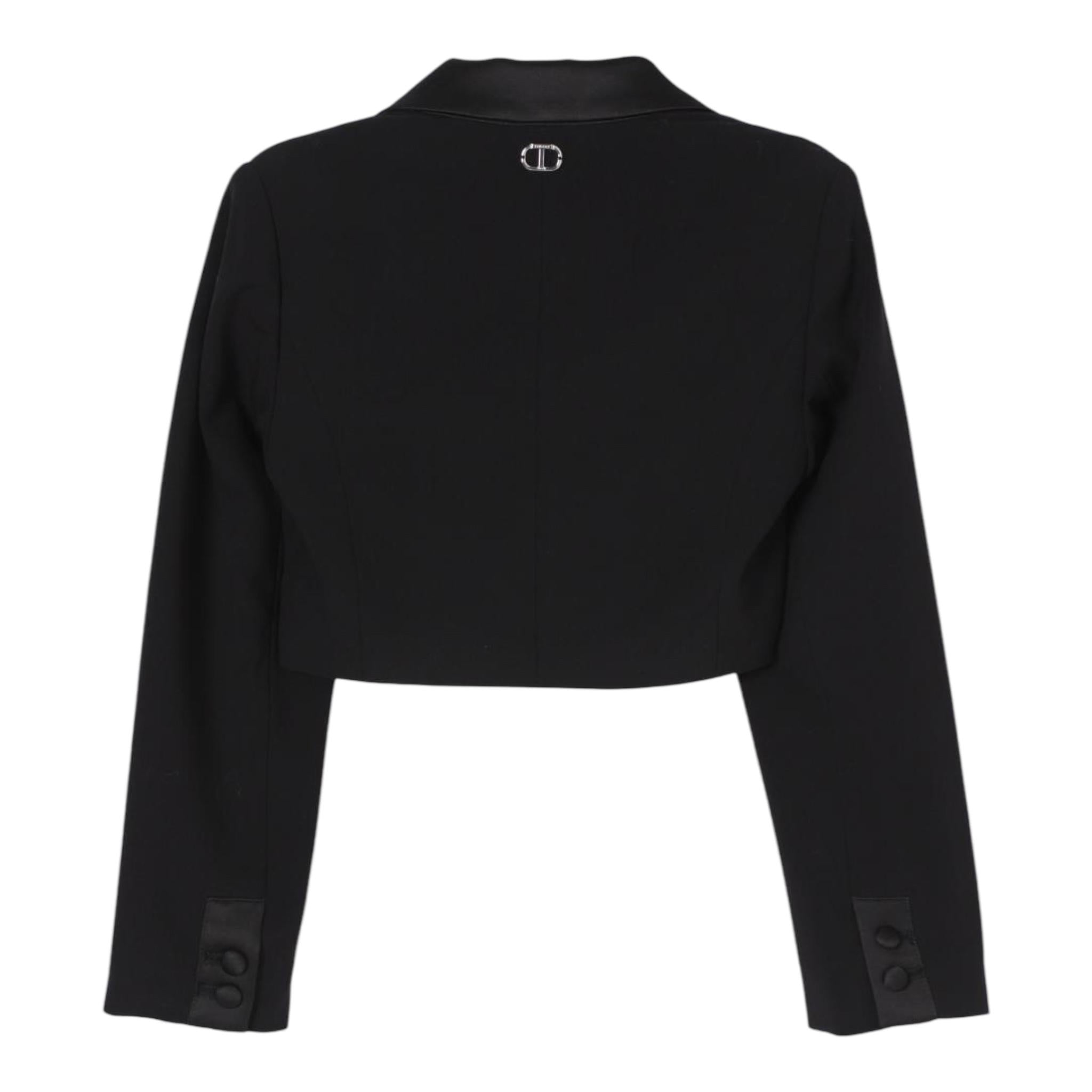 TWINSET giacca crop tinta unita Nero per Bambina 242GJ2110 NERO TWINSET