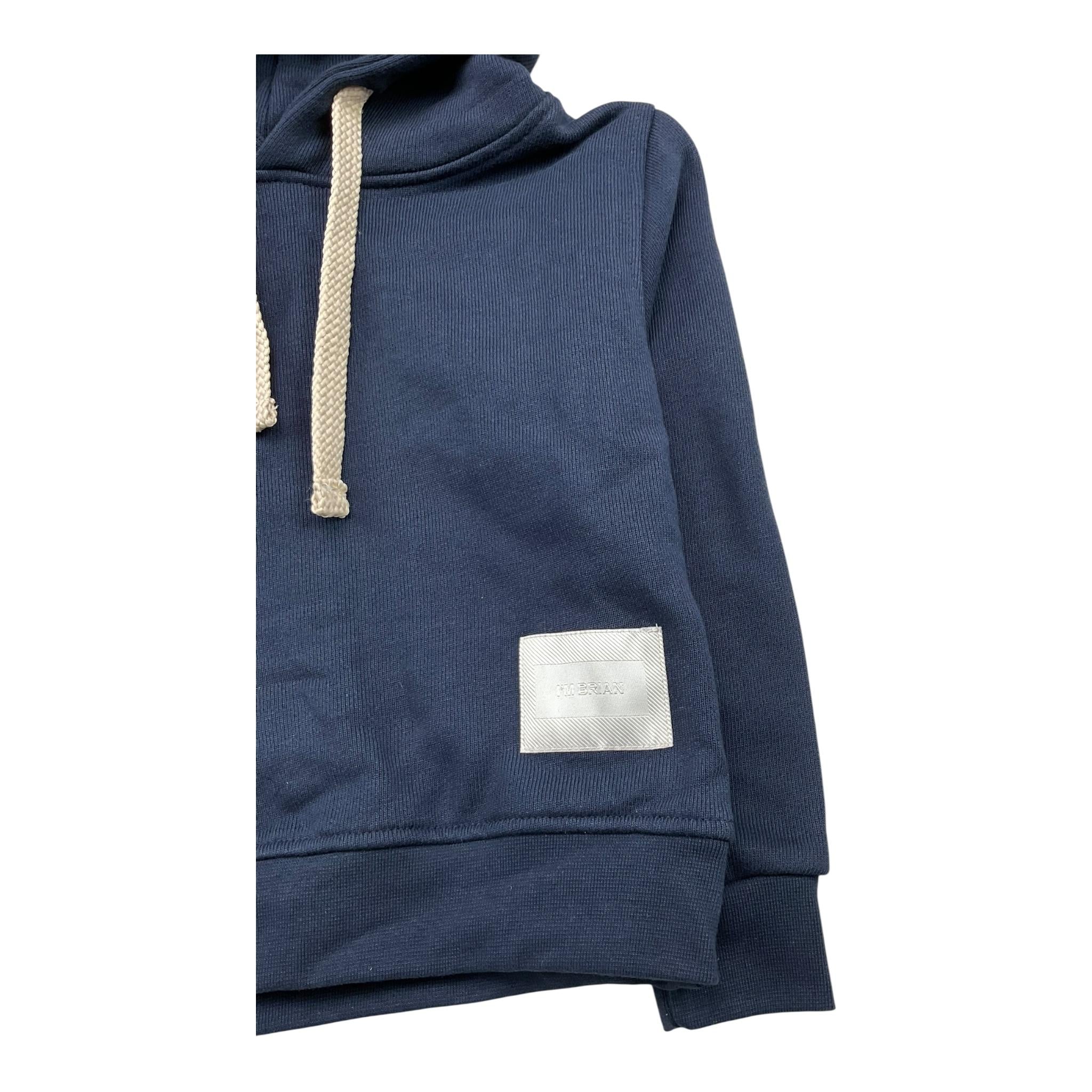 I'M BRIAN felpa tinta unita con cappuccio e stampa Blu per Bambino F3128JX BLU I'M BRIAN