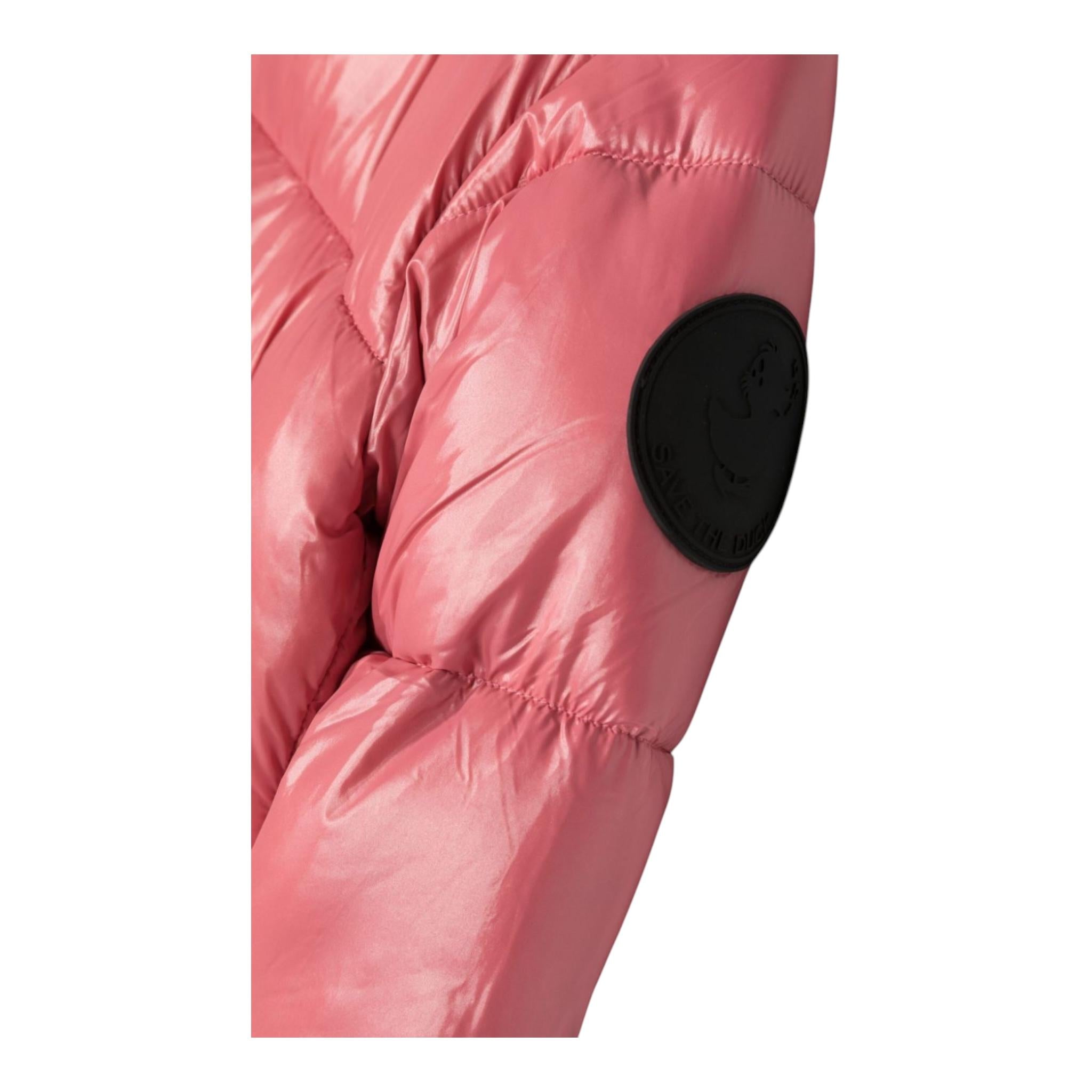 SAVE THE DUCK giubbino tinta unita con bottoni Rosa per Bambina J31326G ROSA SAVE THE DUCK