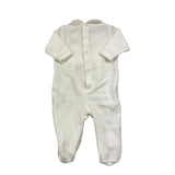 MINIMU' tutina tinta unita con fiocco Bianco per Neonata P39101 BIANCO MINIMU'