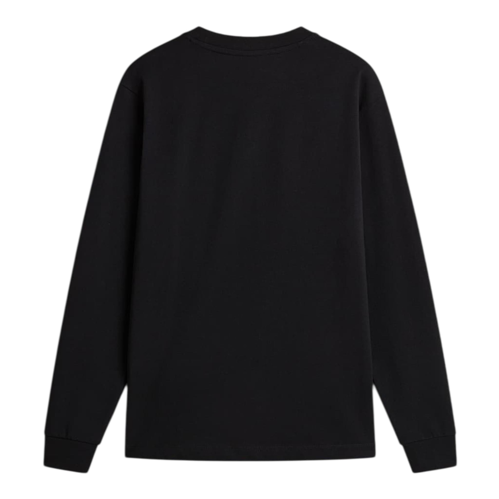 VANS shirt girocollo tinta unita con logo Nero per Bambino VN000XIY28 NERO VANS