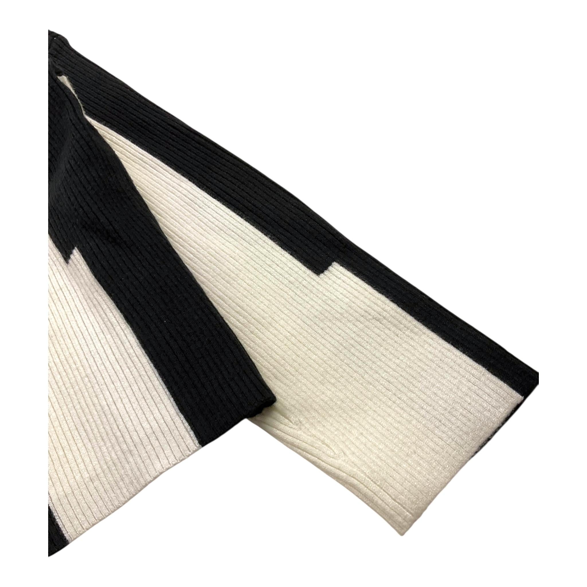 TO be too maglia bicolore con fantasia astratta Bianco/nero per Bambina TFJF24M517 BIANCO/NERO TO be too