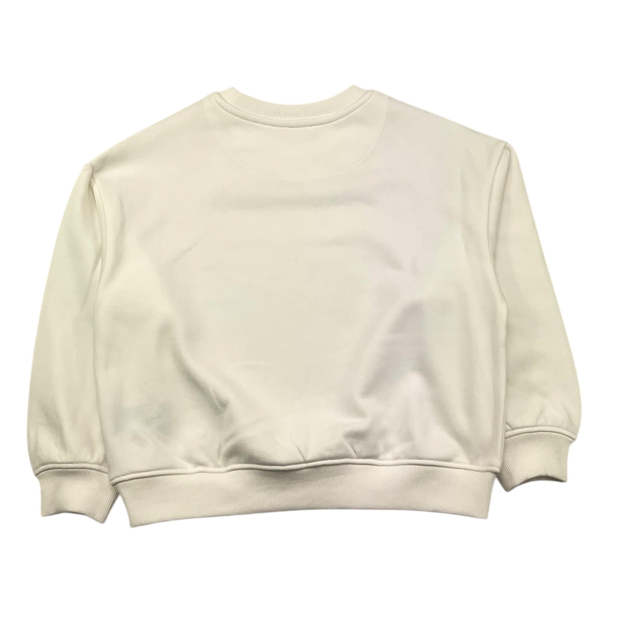 TRUSSARDI felpa chiusa girocollo tinta unita cn logo Panna per Bambina TGA25021FE PANNA TRUSSARDI