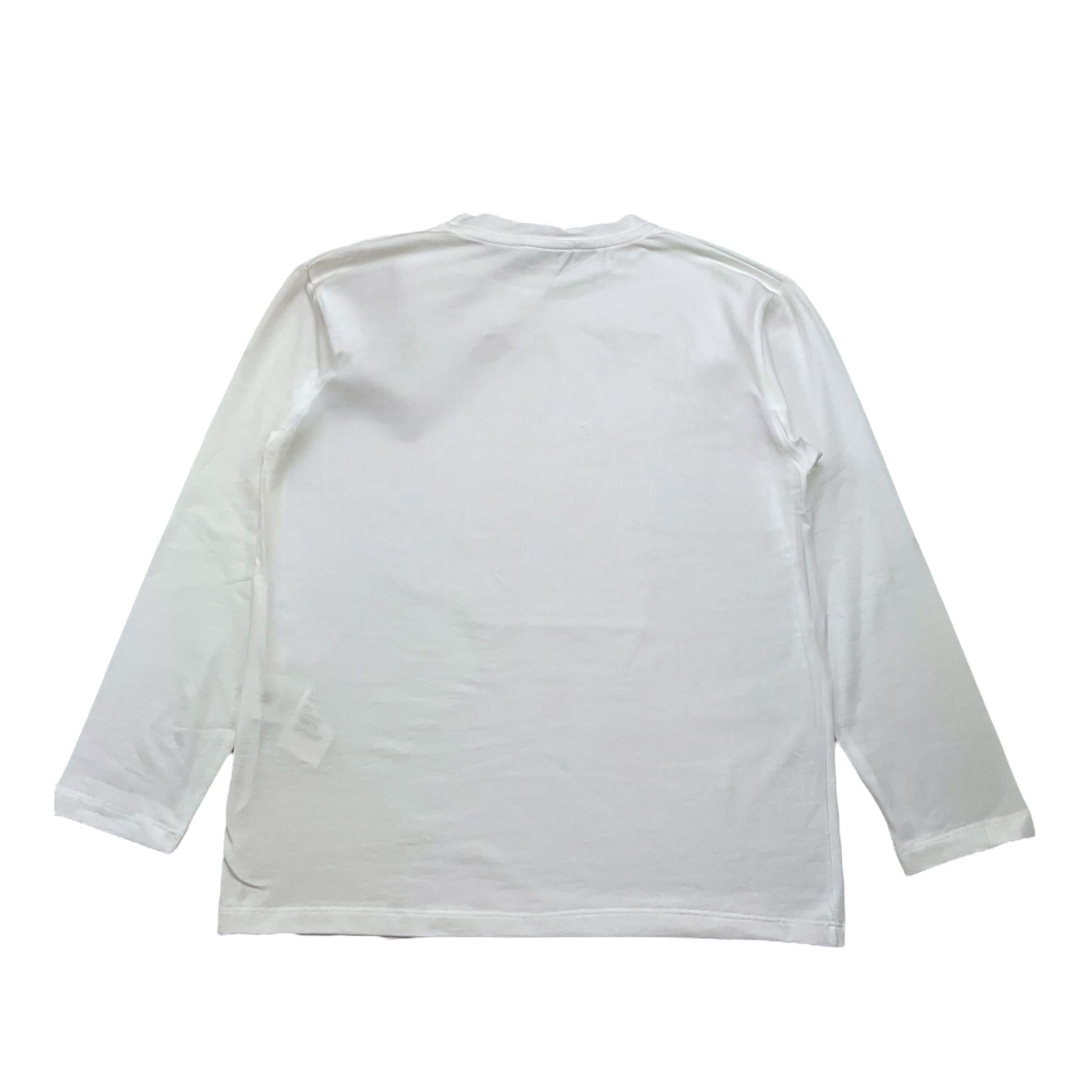 PAOLO PECORA shirt girocollo tinta unita con stampa Bianco/beige per Bambino PP3845 BIANCO/BEIGE PAOLO PECORA