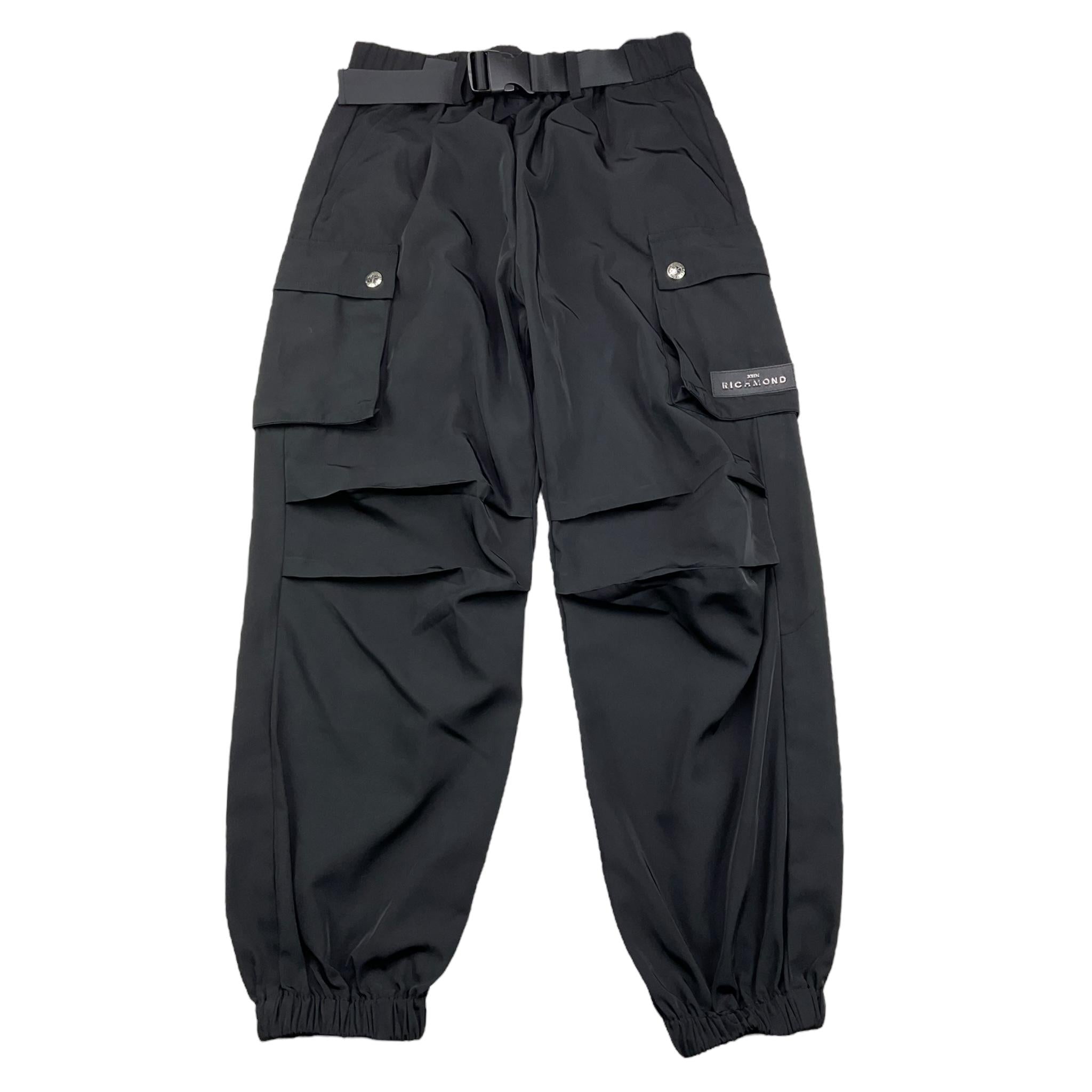 JOHN RICHMOND pantalone tinta unita con elastico in vita Nero per Bambino RBA25028PA NERO JOHN RICHMOND