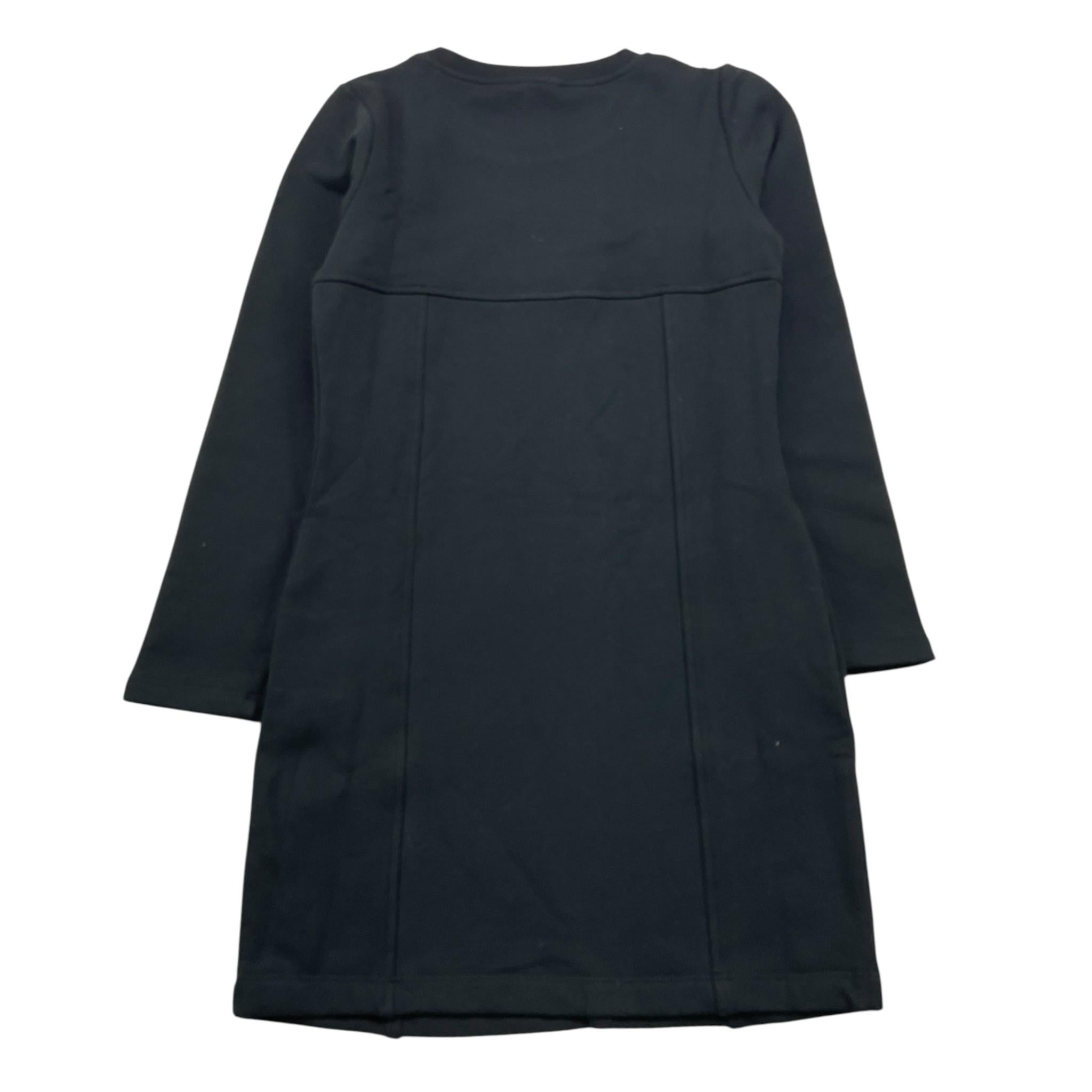 LIU JO abito modello felpa tinta unita con logo Nero per Bambina GF4199 NERO LIU JO