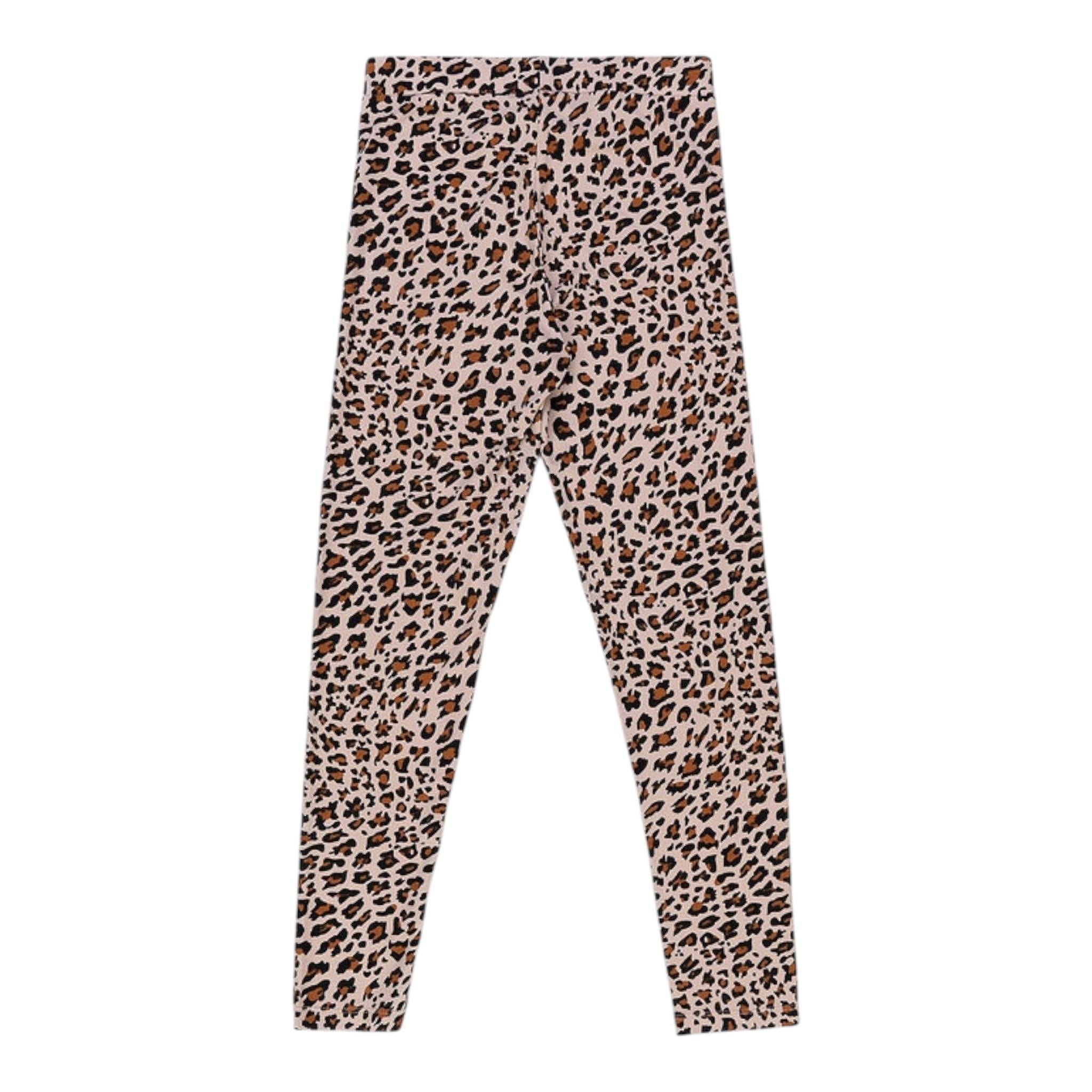 LIU JO leggins tinta unita con fantasia maculata Beige per Bambina GF1197 BEIGE LIU JO