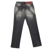 NUPKEET jeans tinta unita cn girovita regolabile Nero per Bambino 4DNK397 NERO NUPKEET