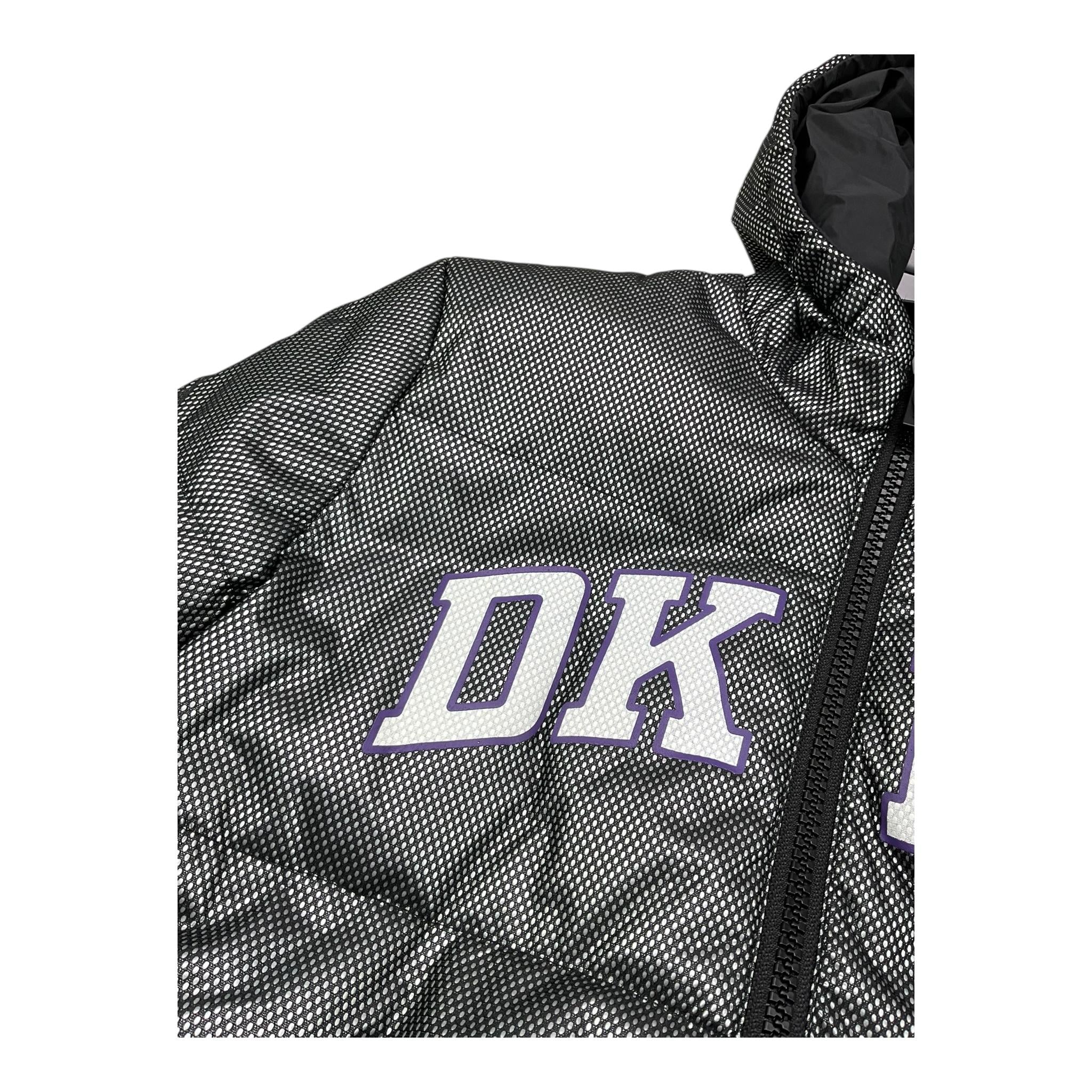 DKNY giubbino reversibile con cappuccio e stampa logo Nero per Bambina D60179 NERO DKNY