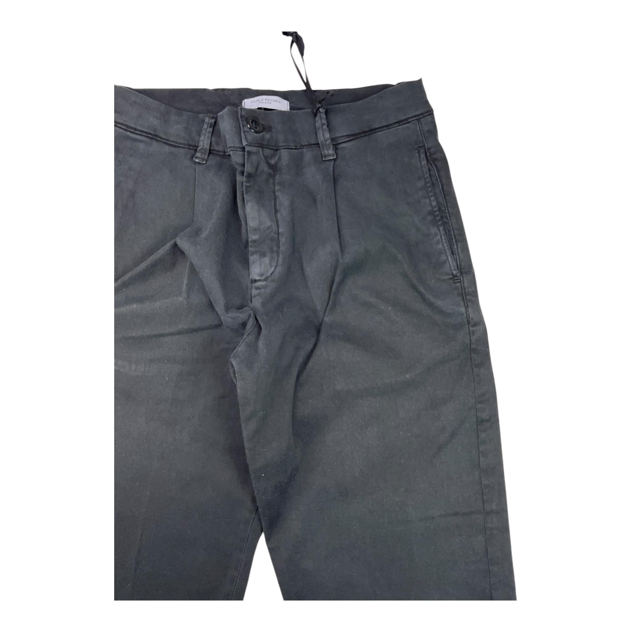 PAOLO PECORA pantalone tinta unita con girovita regolabile Nero per Bambino PP3856 NERO PAOLO PECORA