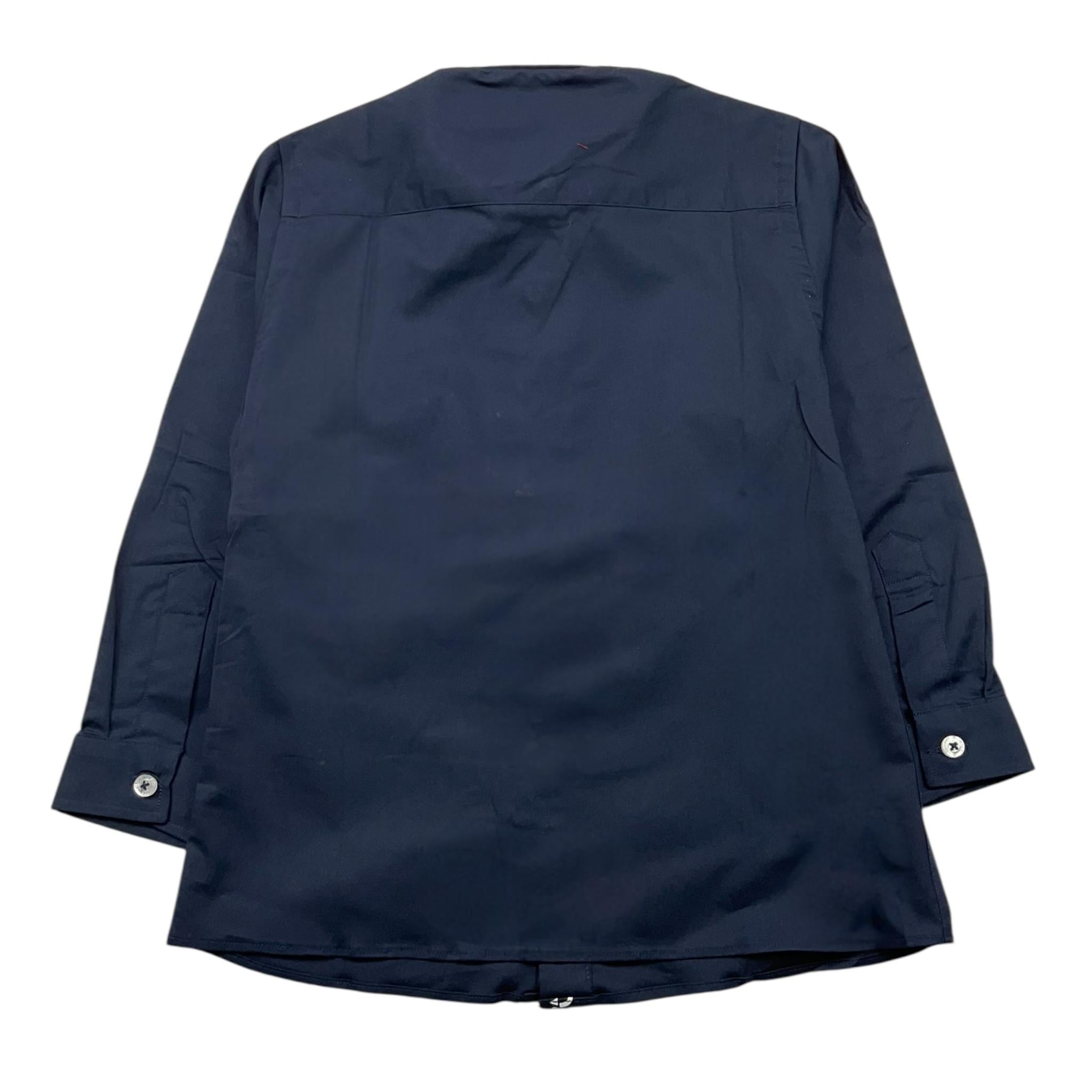 CESARE PACIOTTI camicia manica lunga tinta unita con logo Blu per Bambino CMP0333B BLU CESARE PACIOTTI