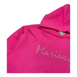 MARIUCCIA abito felpa bicolore con cappuccio Fuxia/rosso per Bambina MBFW23V202 FUXIA/ROSSO MARIUCCIA