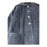 CAFFE' D'ORZO cappotto tinta unita con tasche Blu per Bambina CAROLA BLU CAFFE' D'ORZO