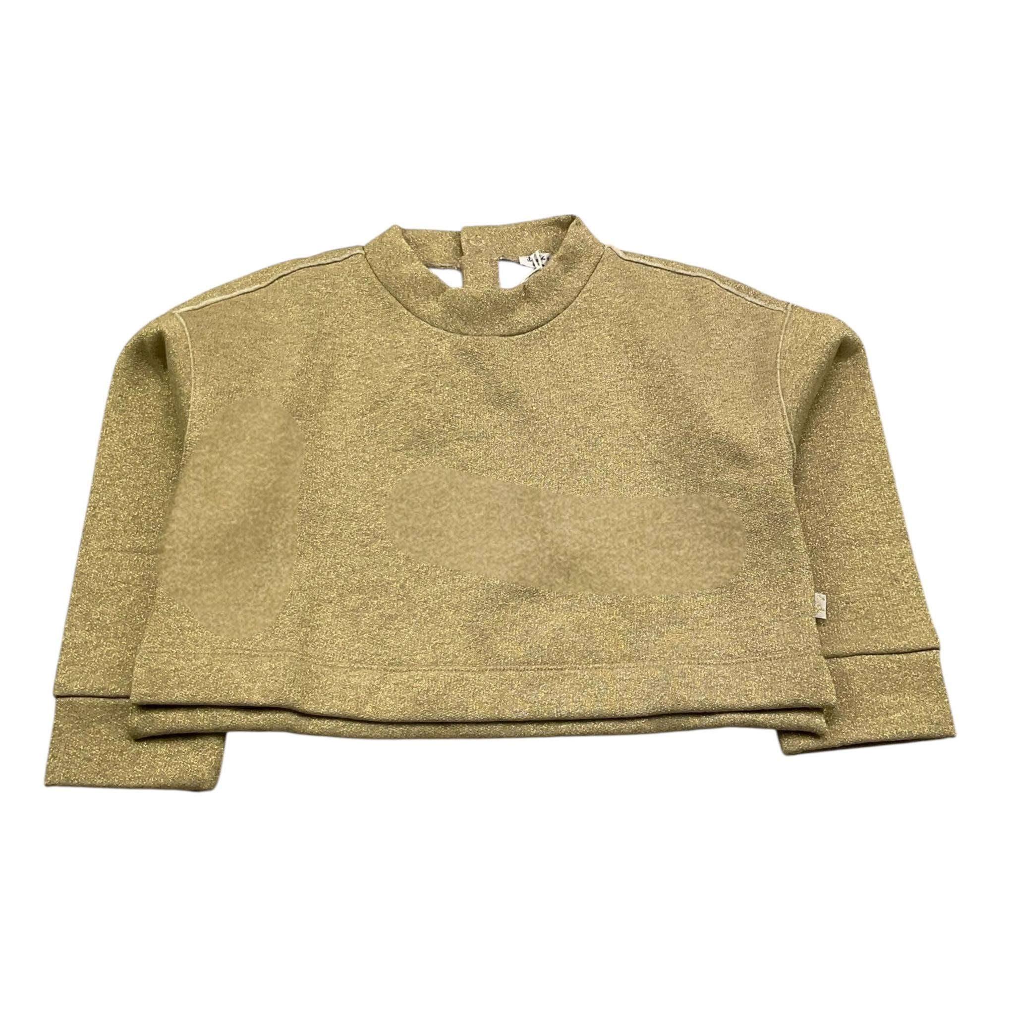 IL GUFO felpa chiusa girocollo glitterata Oro per Bambina A24MF295M0146 ORO IL GUFO