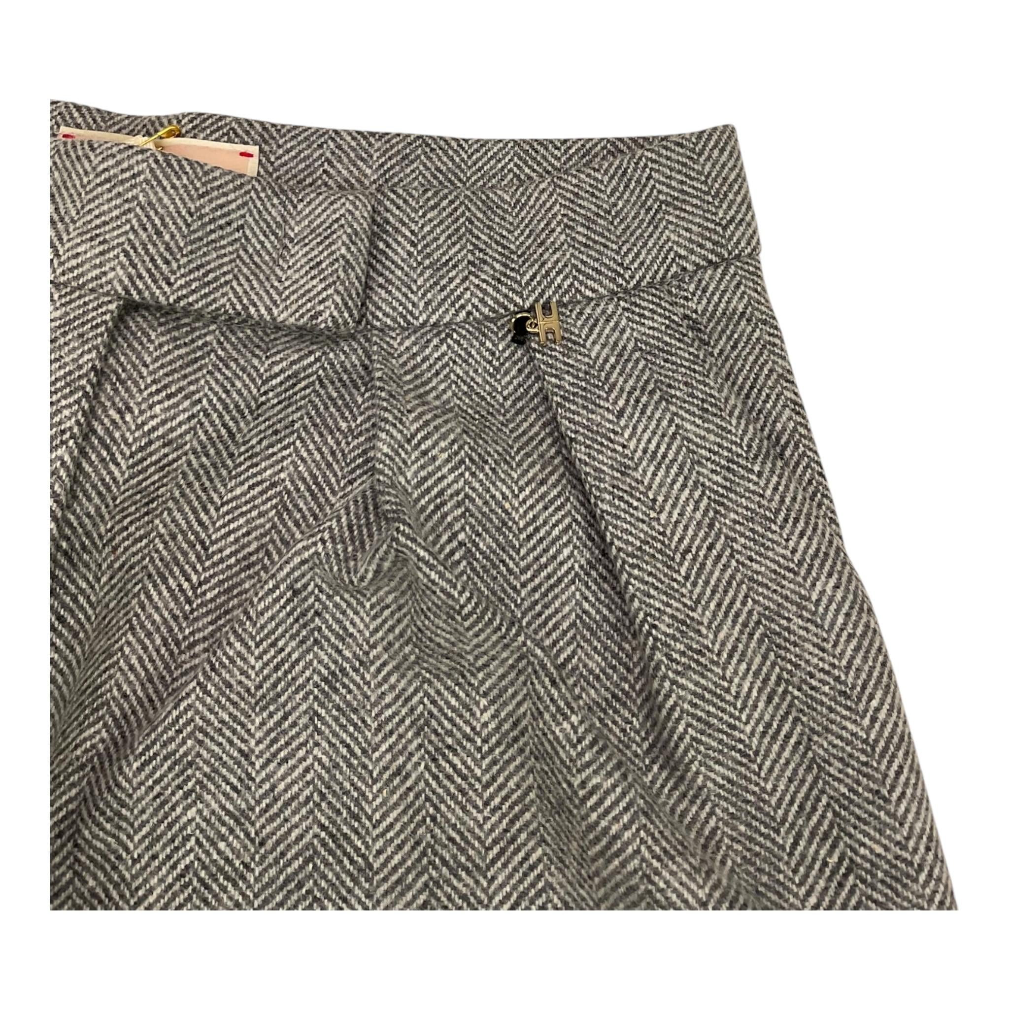 ELISABETTA FRANCHI pantalone tinta unita modello palazzo Grigio per Bambina EFPA248X GRIGIO ELISABETTA FRANCHI