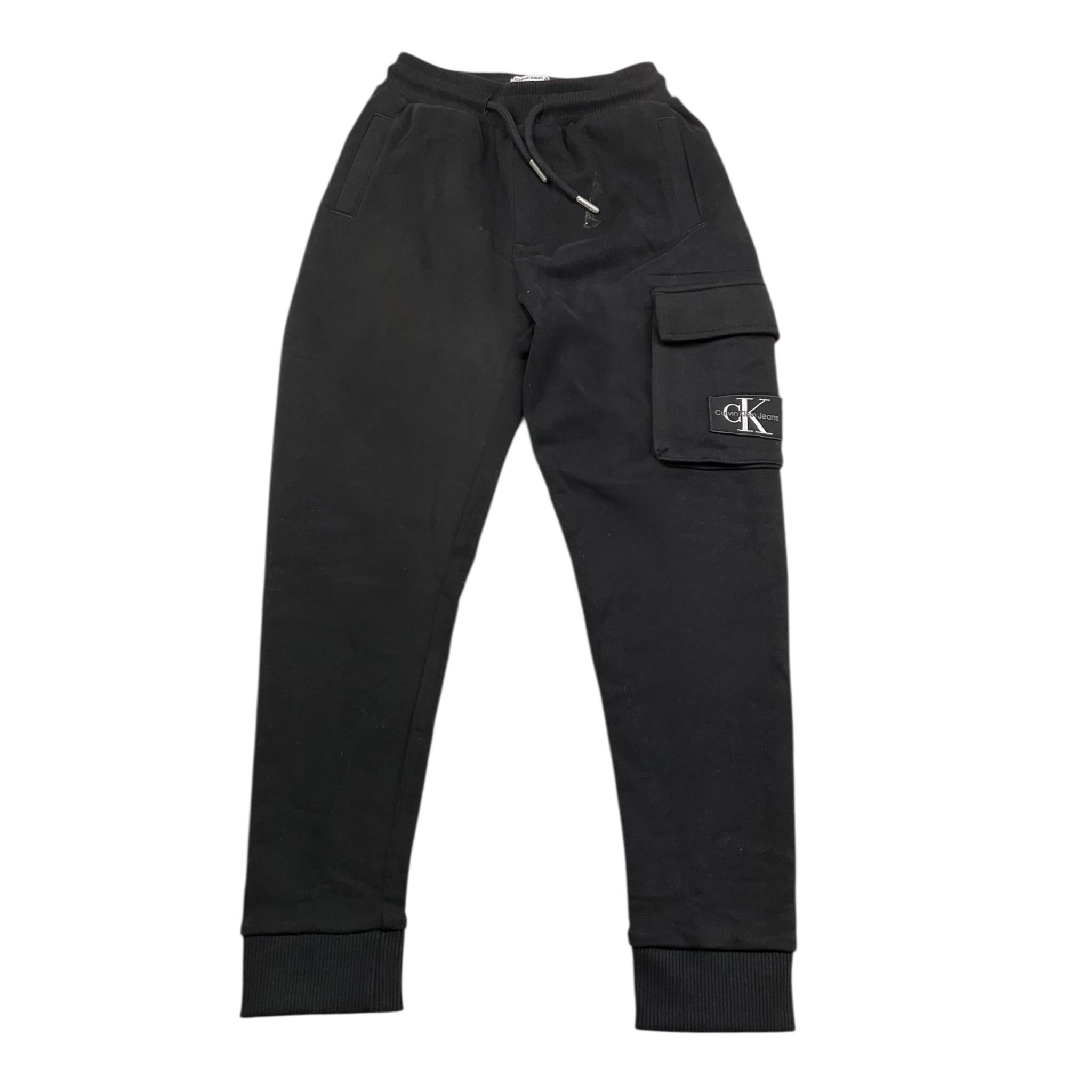CALVIN KLEIN pantalone modello tuta tinta unita Nero per Bambino IB0IB01600 NERO CALVIN KLEIN