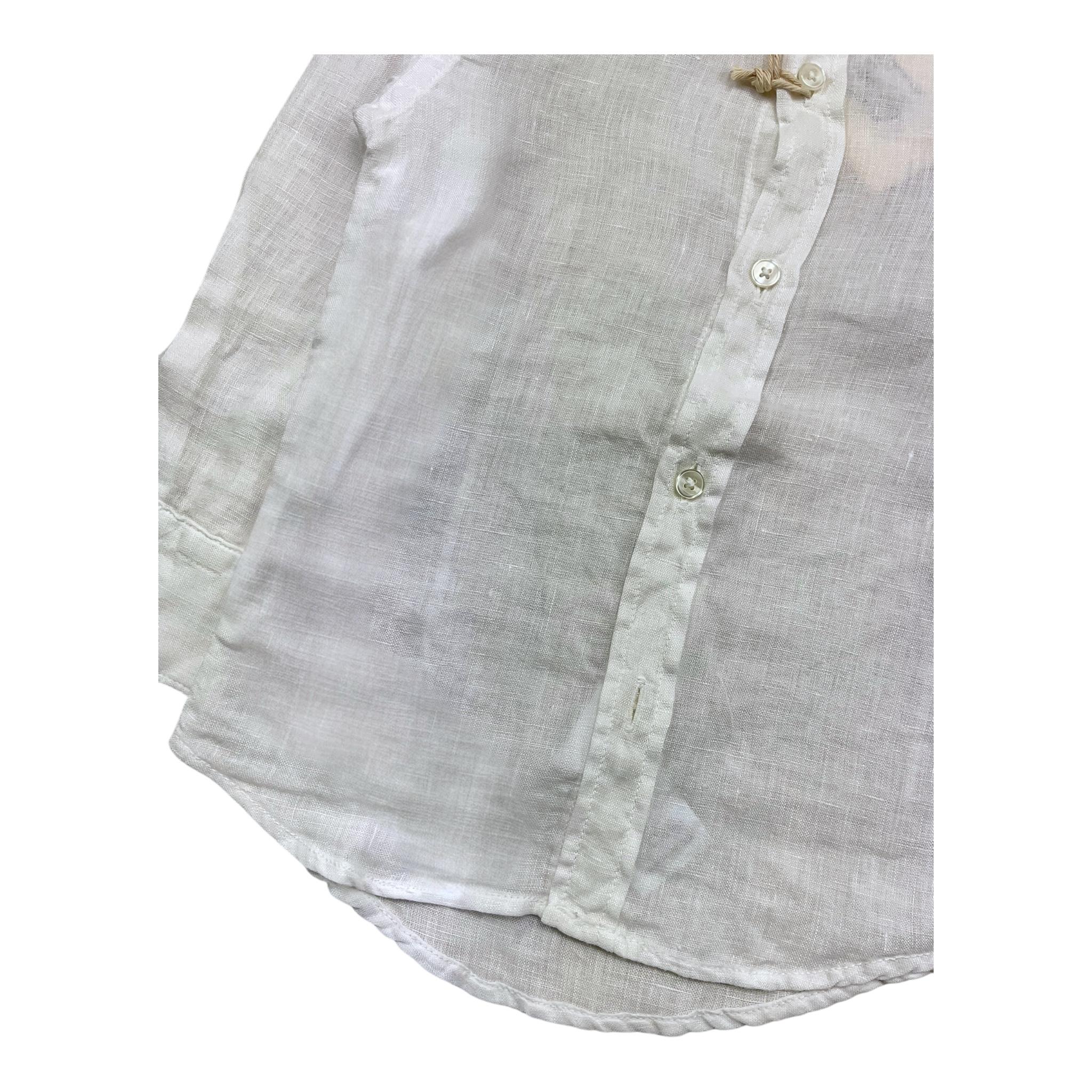 NUPKEET camicia manica lunga tinta unita collo coreano Bianco per Neonato 4CNK120 BIANCO NUPKEET