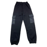 DROPSEASON2 pantalone tuta tinta unita con logo Nero per Bambino FW242K33X NERO DROPSEASON2