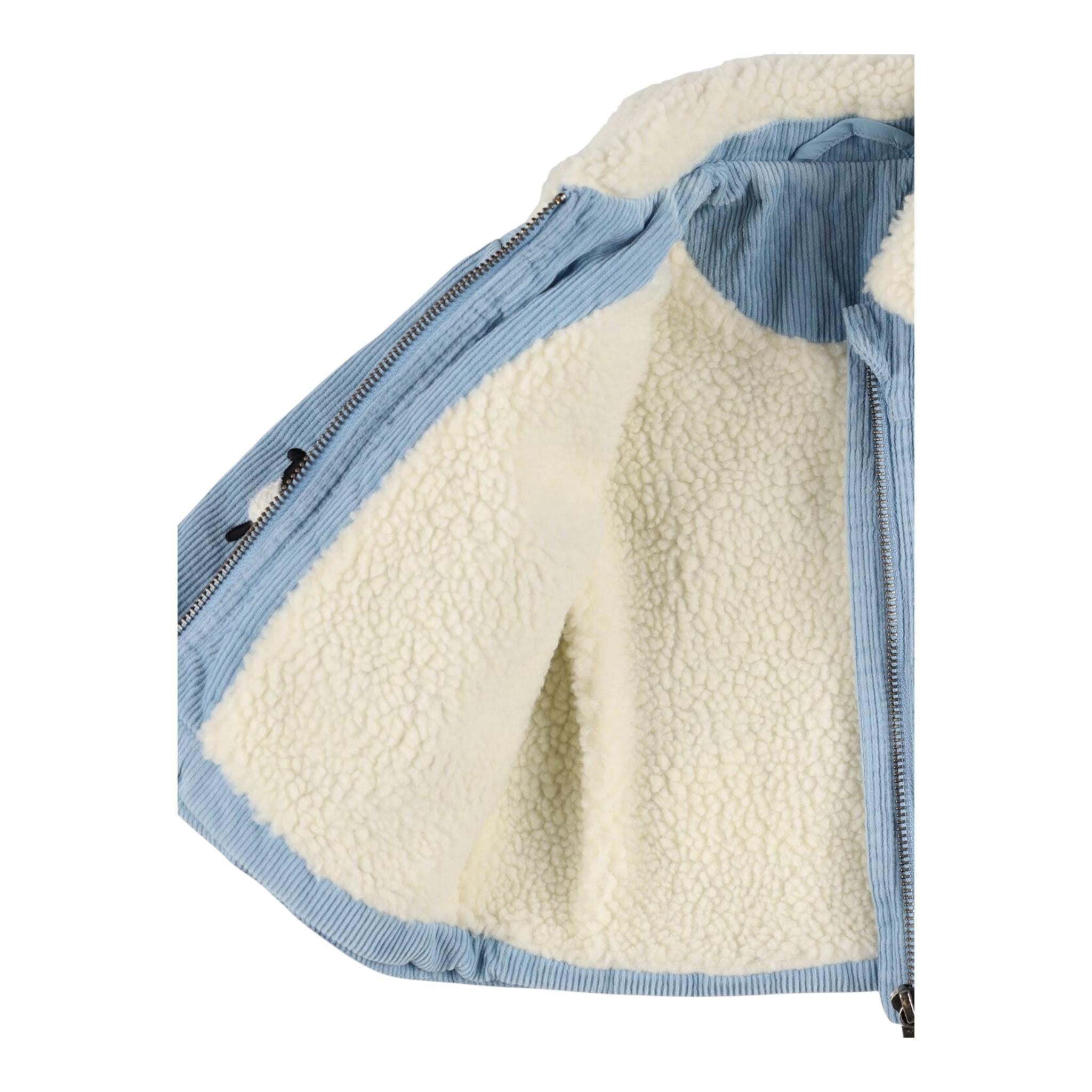 STELLA McCARTNEY giubbino in velluto tinta unita Azzurro per Neonato TV2537 AZZURRO STELLA McCARTNEY