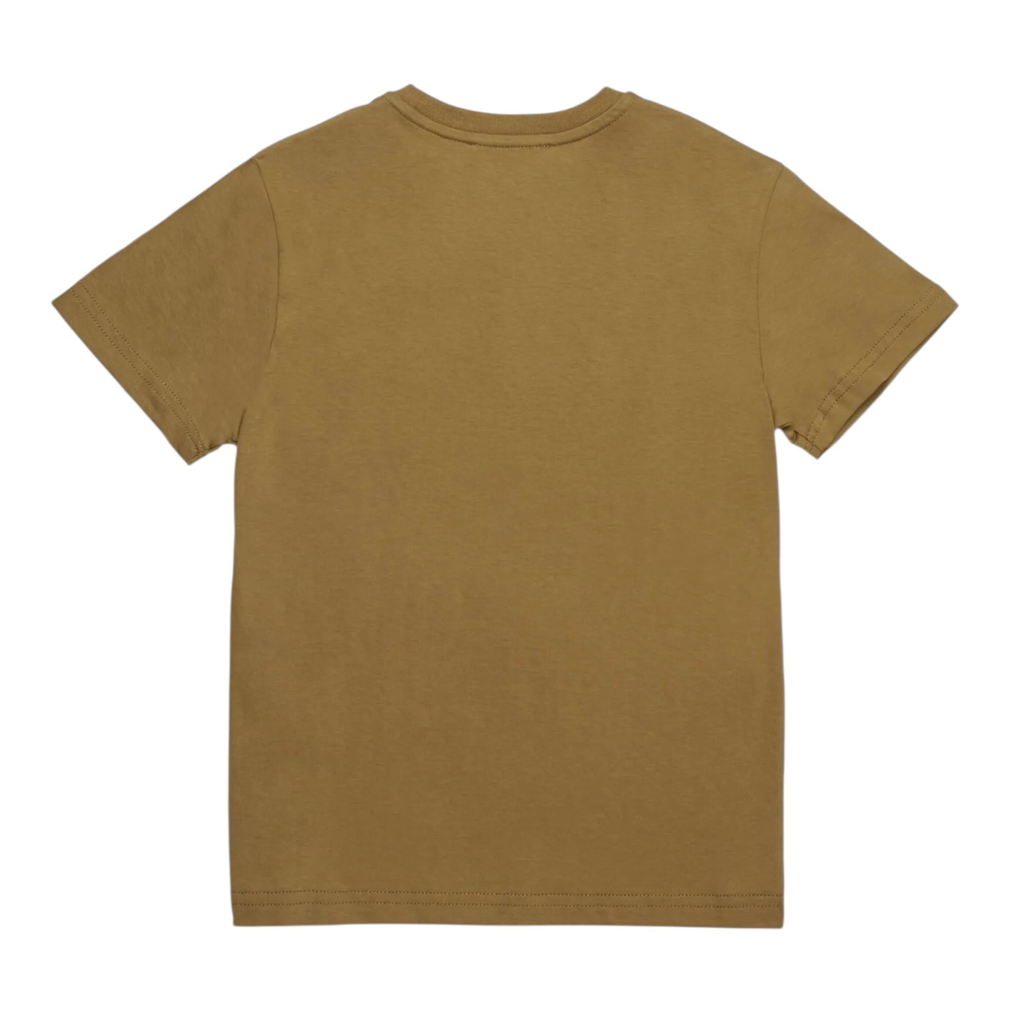 DSQUARED2 t-shirt girocollo tinta unita con stampa Verde per Bambino DQ2471X VERDE DSQUARED2