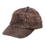 MOSCHINO berretto tinta unita con stampa logo Marrone per Neonato HTX01NX MARRONE MOSCHINO