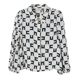 ELISABETTA FRANCHI camicia manica lunga tinta unita con stampa logo Panna per Bambina EFCA230 PANNA ELISABETTA FRANCHI
