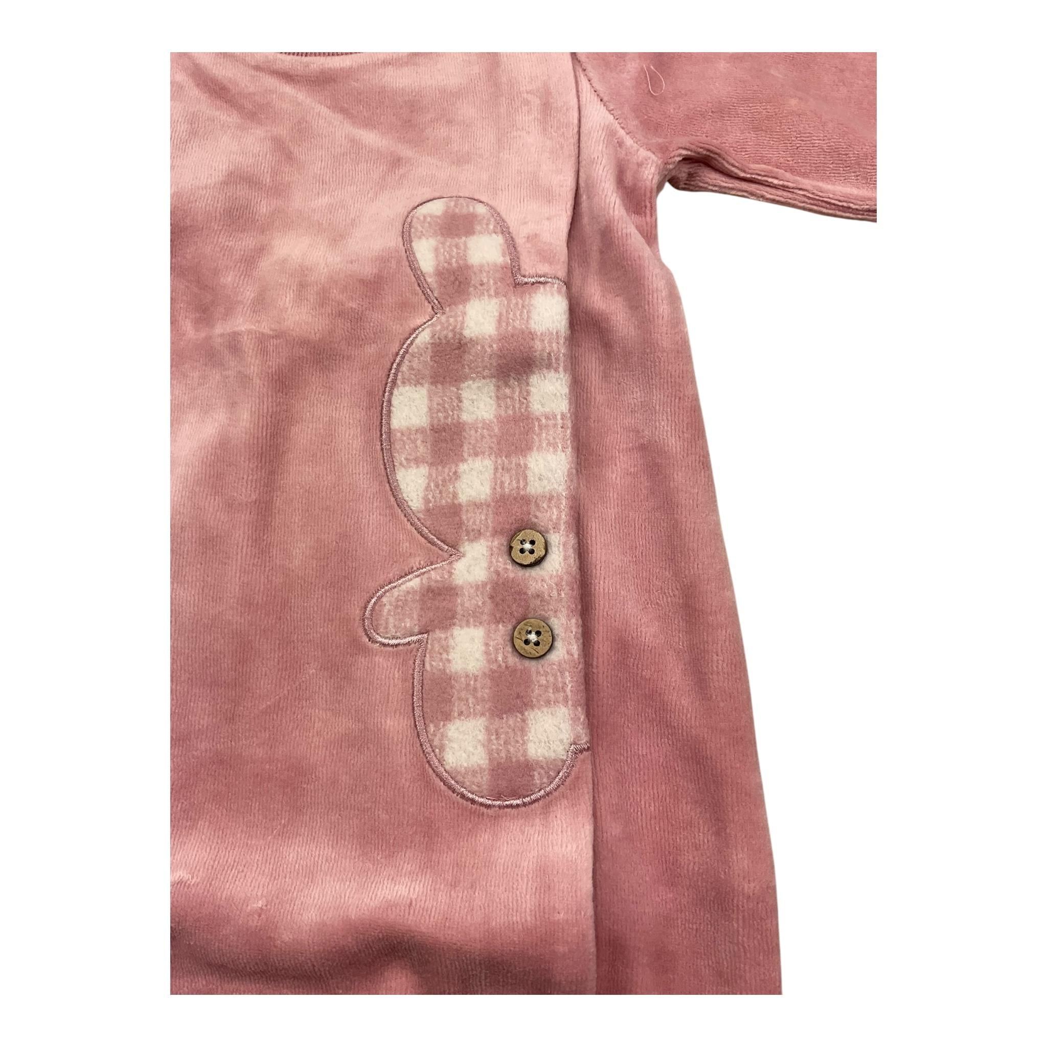 MAYORAL tutina manica lunga tinta unita in ciniglia Rosa per Neonata 2781 ROSA MAYORAL