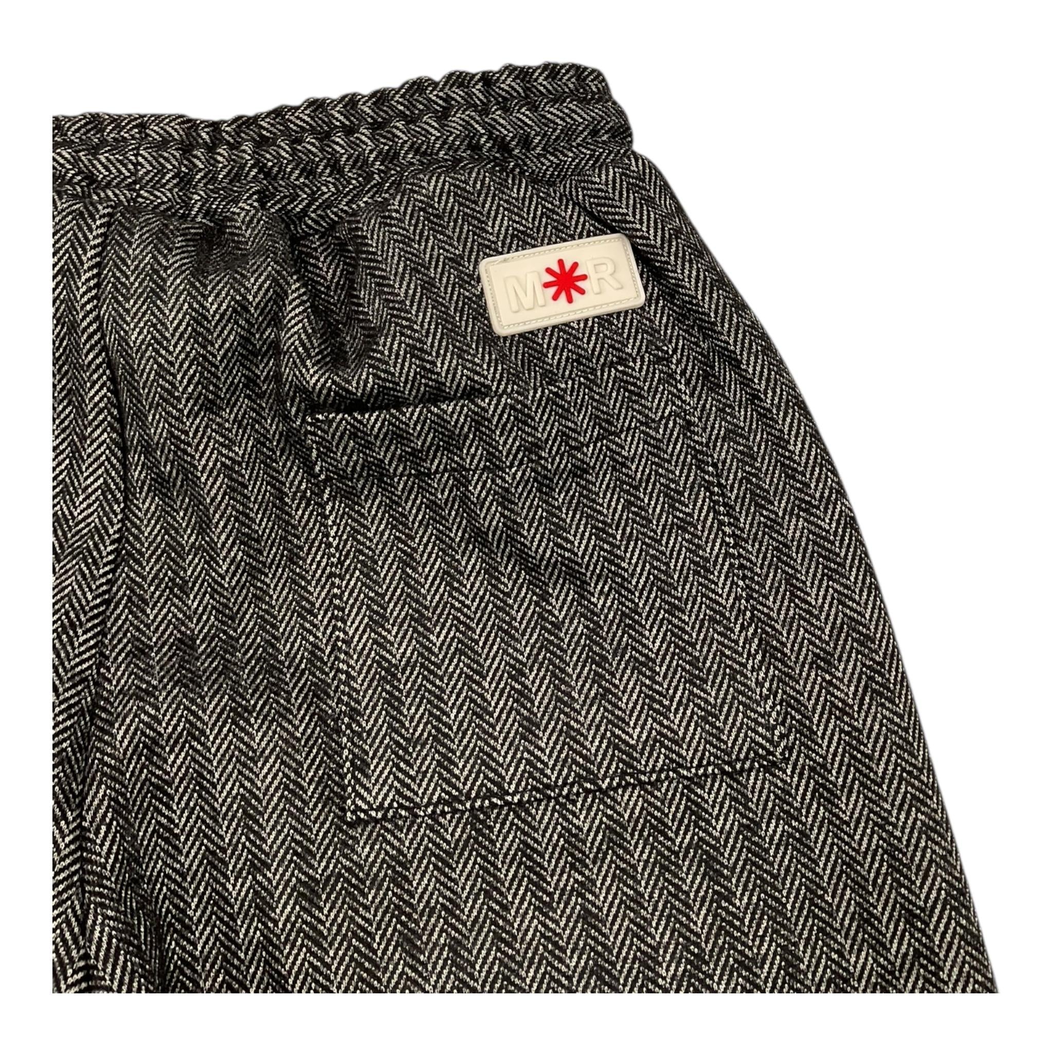 MANUEL RITZ pantalone microfantasia con elastico in vita Nero per Bambino MR2257 NERO MANUEL RITZ