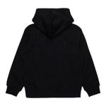 DIESEL felpa tinta unita con cappuccio e stampa Nero per Bambino J02003 NERO DIESEL