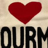 SAINT BARTH maglia gircollo tinta unita con stampa Panna per Bambina BIGCOURMA PANNA SAINT BARTH