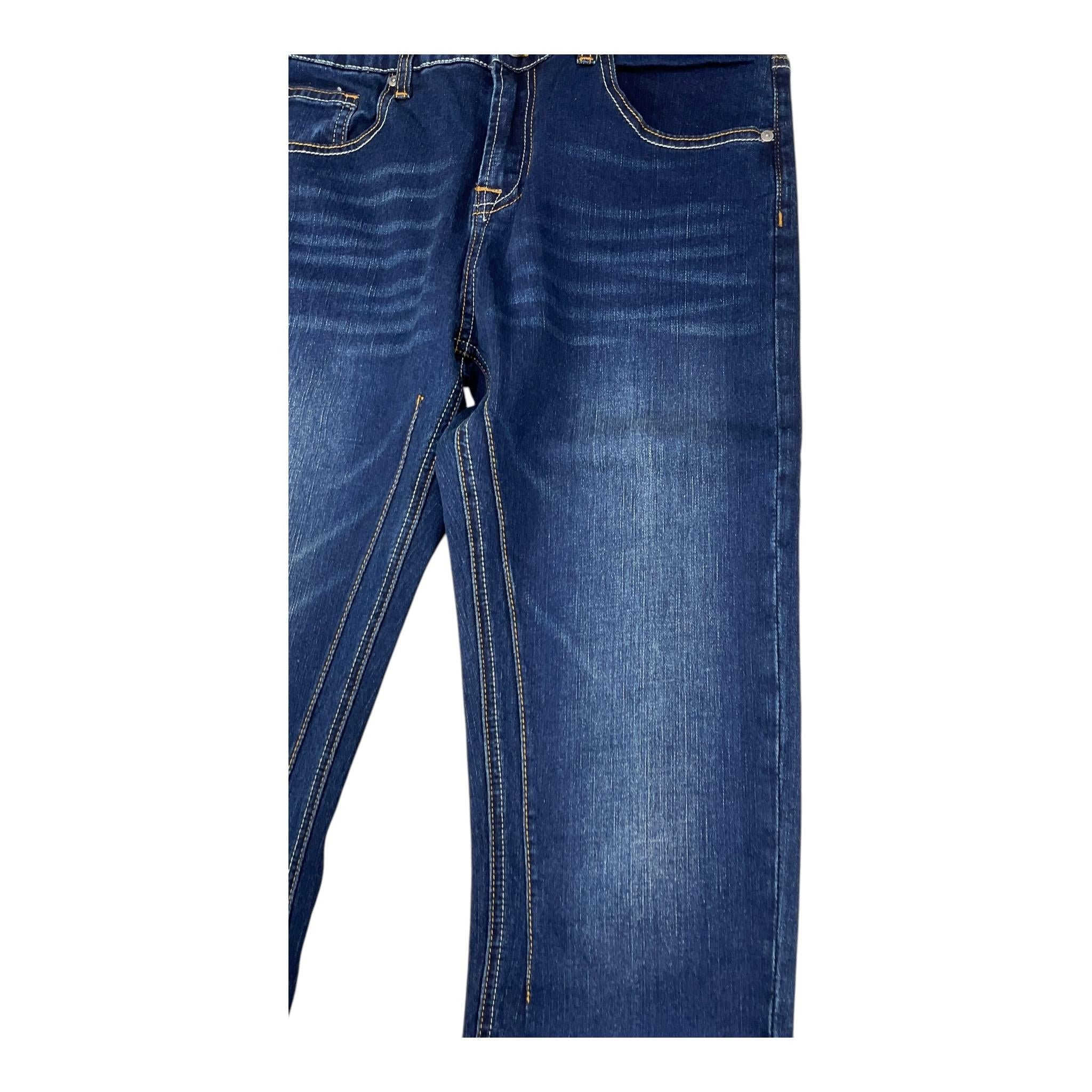 DANIELE ALESSANDRINI jeans tinta unita Blu per Bambino 31PD00051J BLU DANIELE ALESSANDRINI