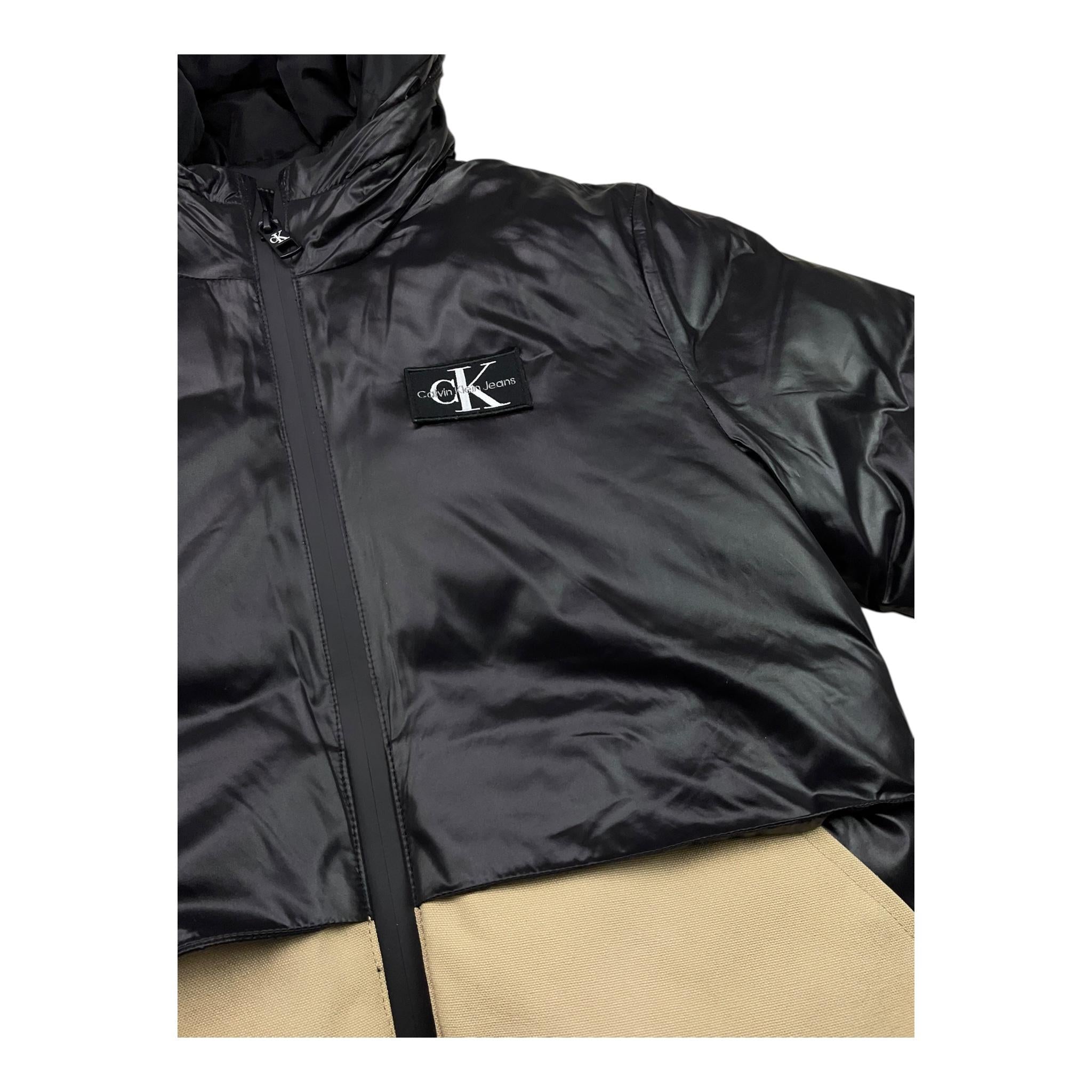 CALVIN KLEIN giubbino tinta unita con cappuccio e tasche in contrasto Nero per Bambino IB0IB01718 NERO CALVIN KLEIN