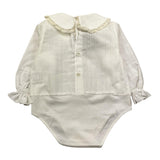 LA STUPENDERIA camicia manica lunga tinta unita Panna per Neonata TBBD58X PANNA LA STUPENDERIA