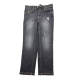 JOHN RICHMOND jeans tinta unita con cuciture in contrasto Nero per Bambino RBA24070JE NERO JOHN RICHMOND