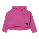 IL GUFO felpa chiusa con cappuccio tinta unita Rosa per Bambina A24MF272M0136 ROSA IL GUFO