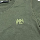 I'M BRIAN t-shirt girocollo tinta unita con logo Verde per Neonato TS3142JX VERDE I'M BRIAN