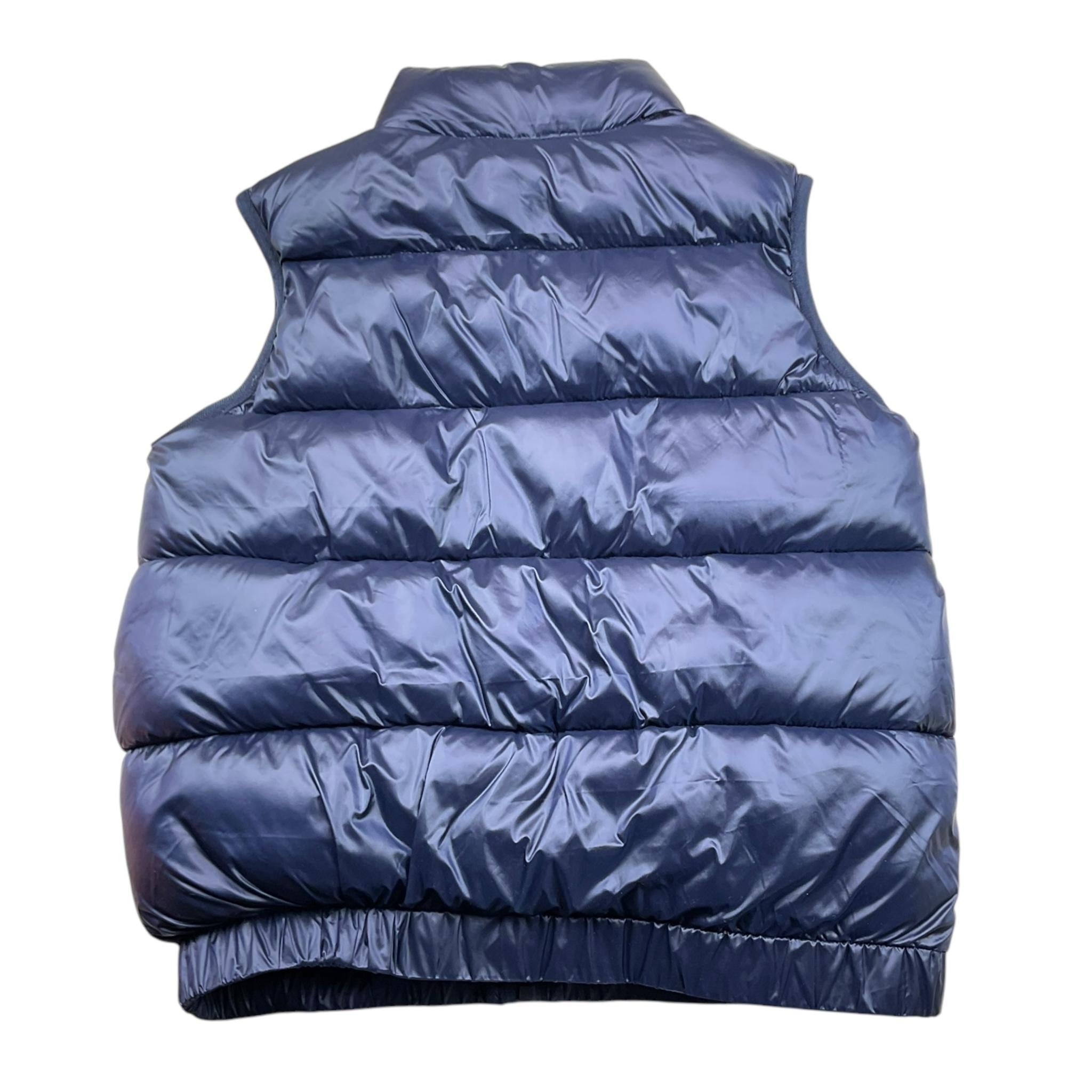 MOSCHINO giubbino tinta unita smanicato con stampa Blu per Bambino HQS02K BLU MOSCHINO