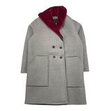 JOHN RICHMOND cappotto tinta unita con colletto in contrasto Grigio per Bambina RGA25108CP GRIGIO JOHN RICHMOND