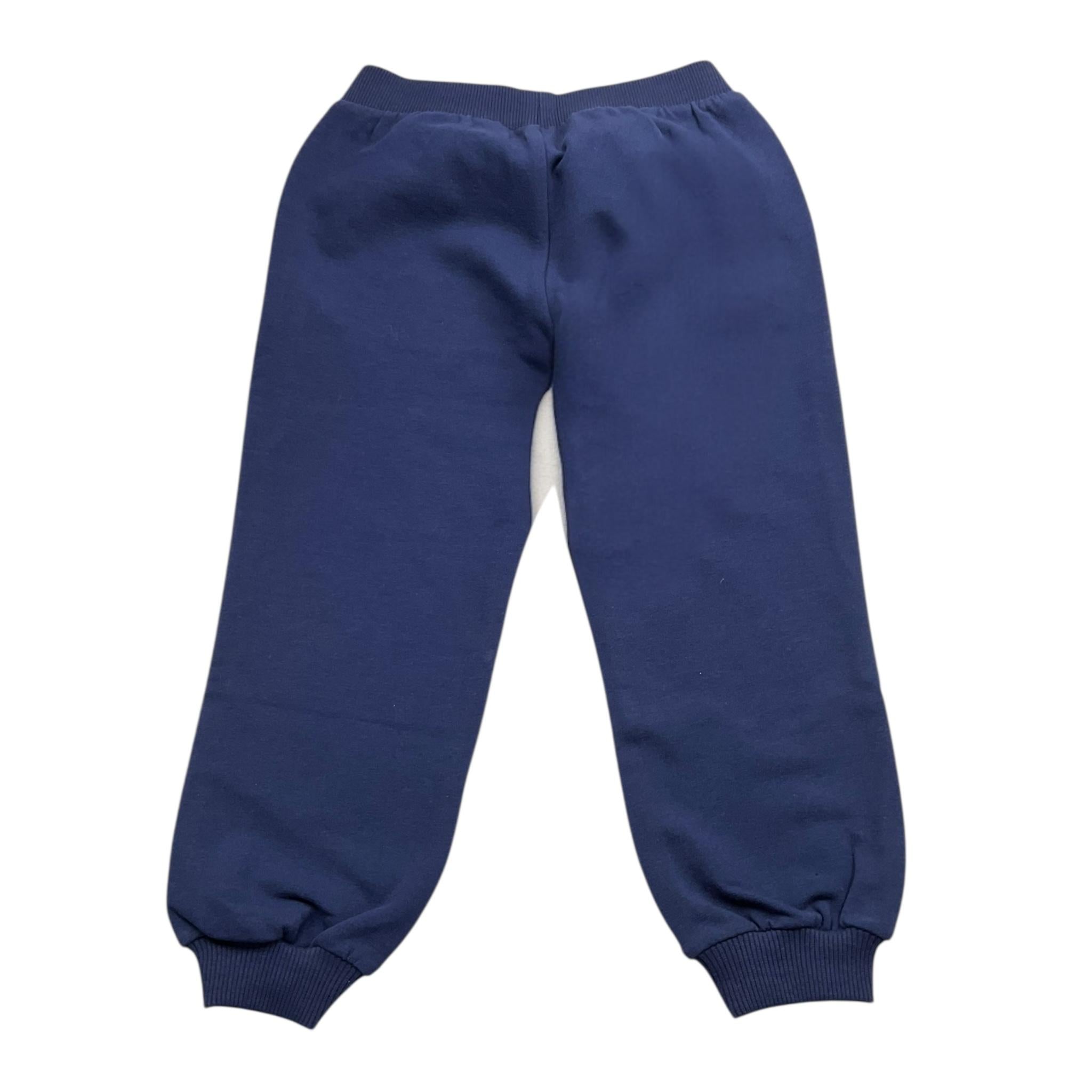 MOSCHINO pantalone tuta tinta unita con stampa logo Blu per Neonato MUP058X BLU MOSCHINO